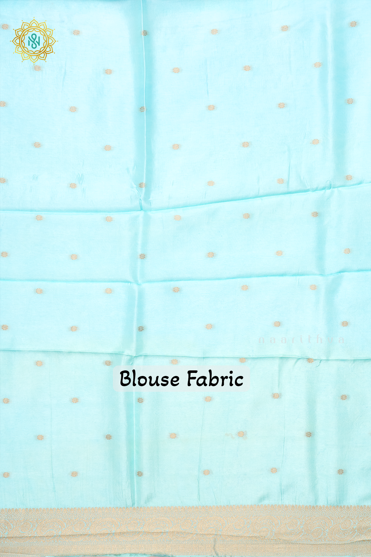 TEAL BLUE WITH AQUA BLUE - DOLA SILK
