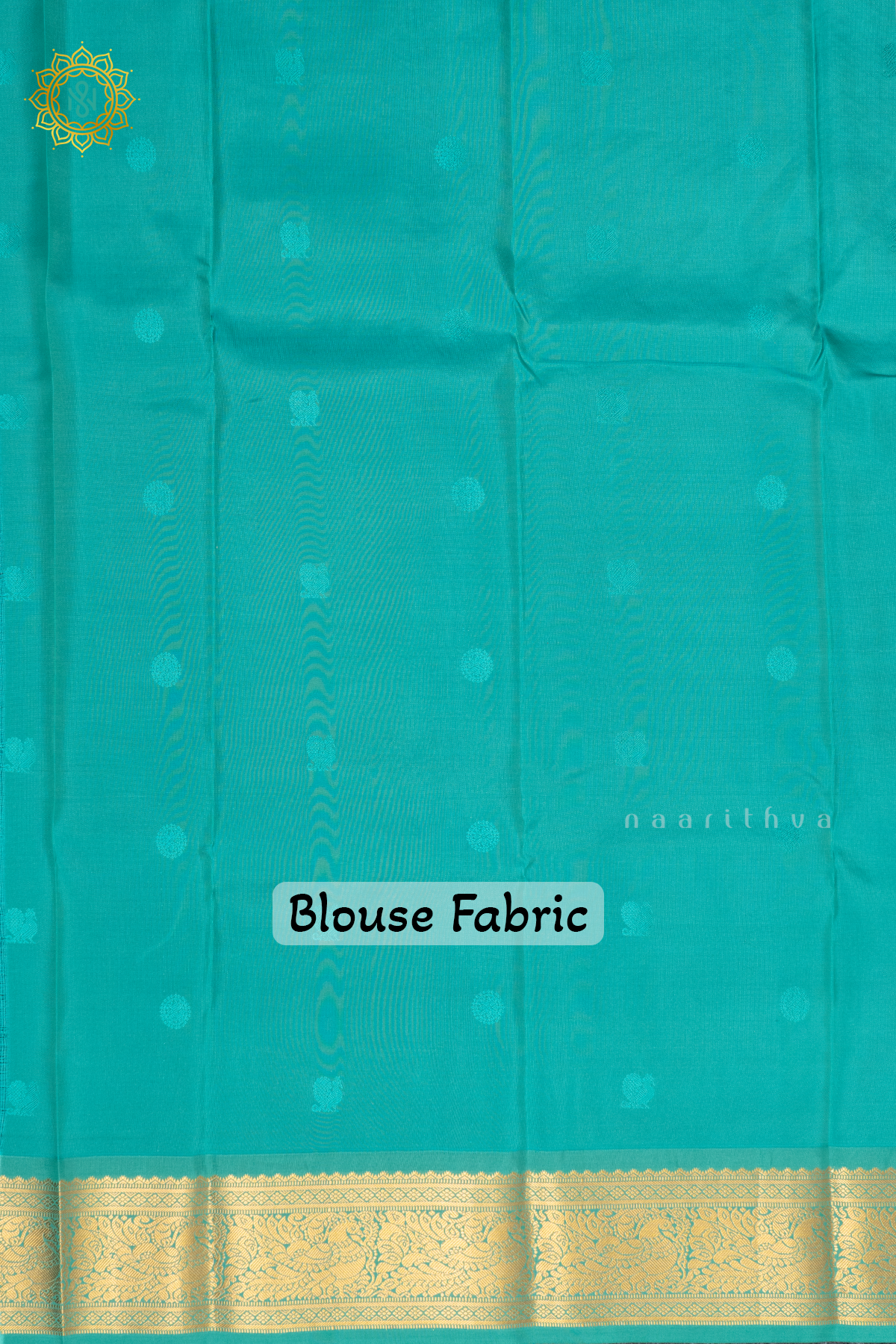 ORANGE WITH AQUA GREEN - KANJIVARAM PURE MIX