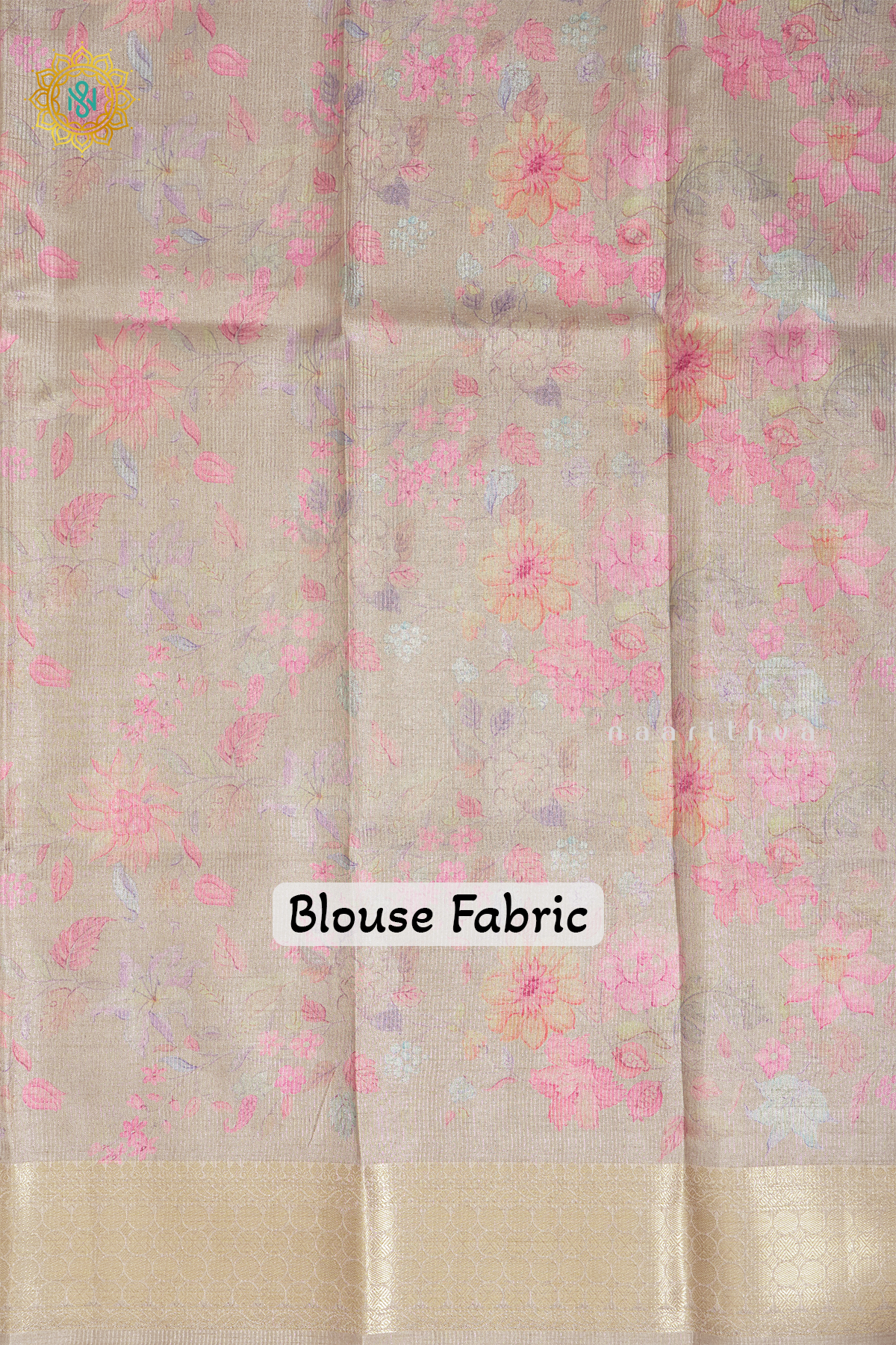 BLACK WITH OFF WHITE - SEMI TUSSAR SILK