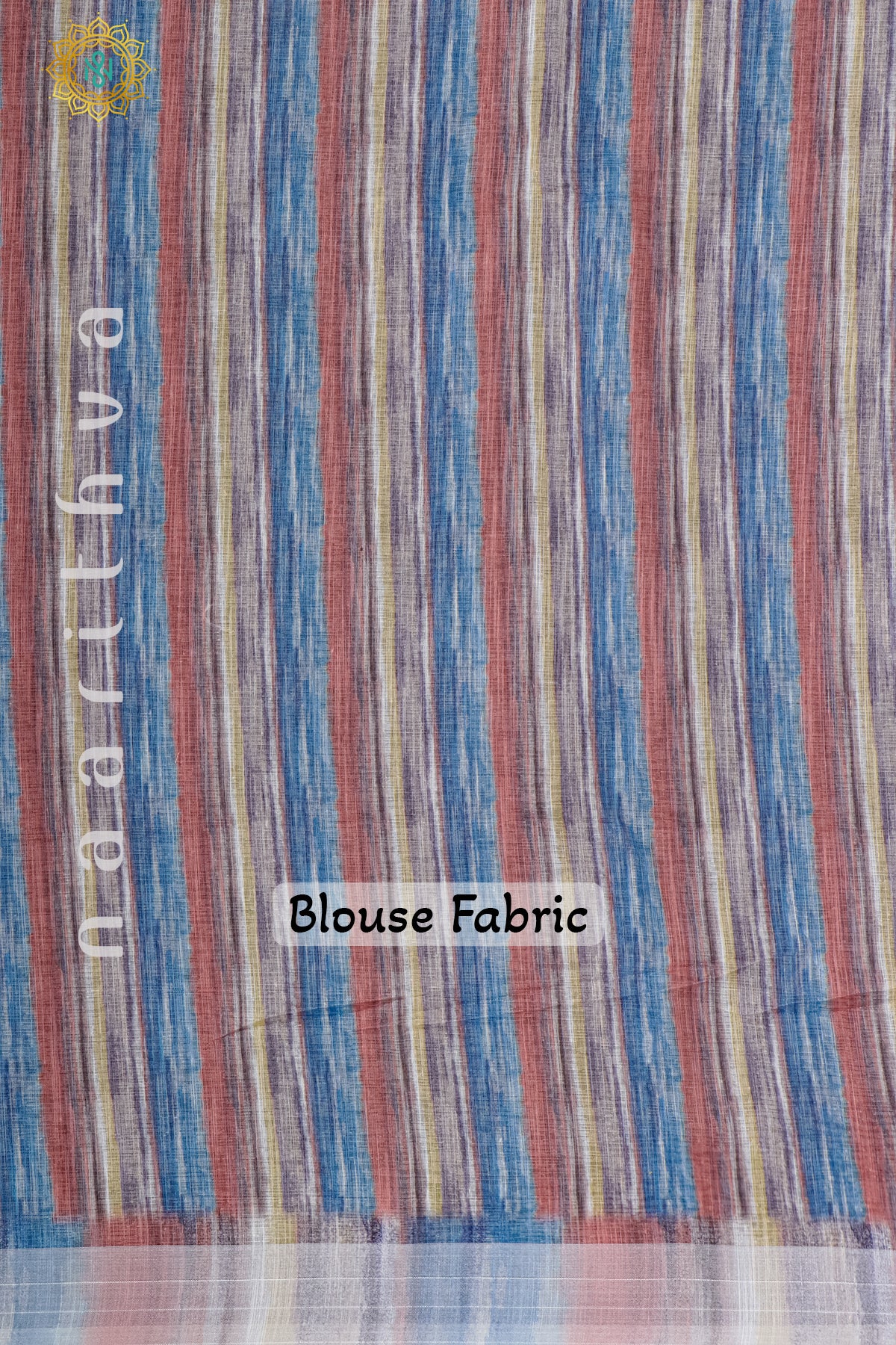 GREEN WITH BLUE - LINEN BY COTTON