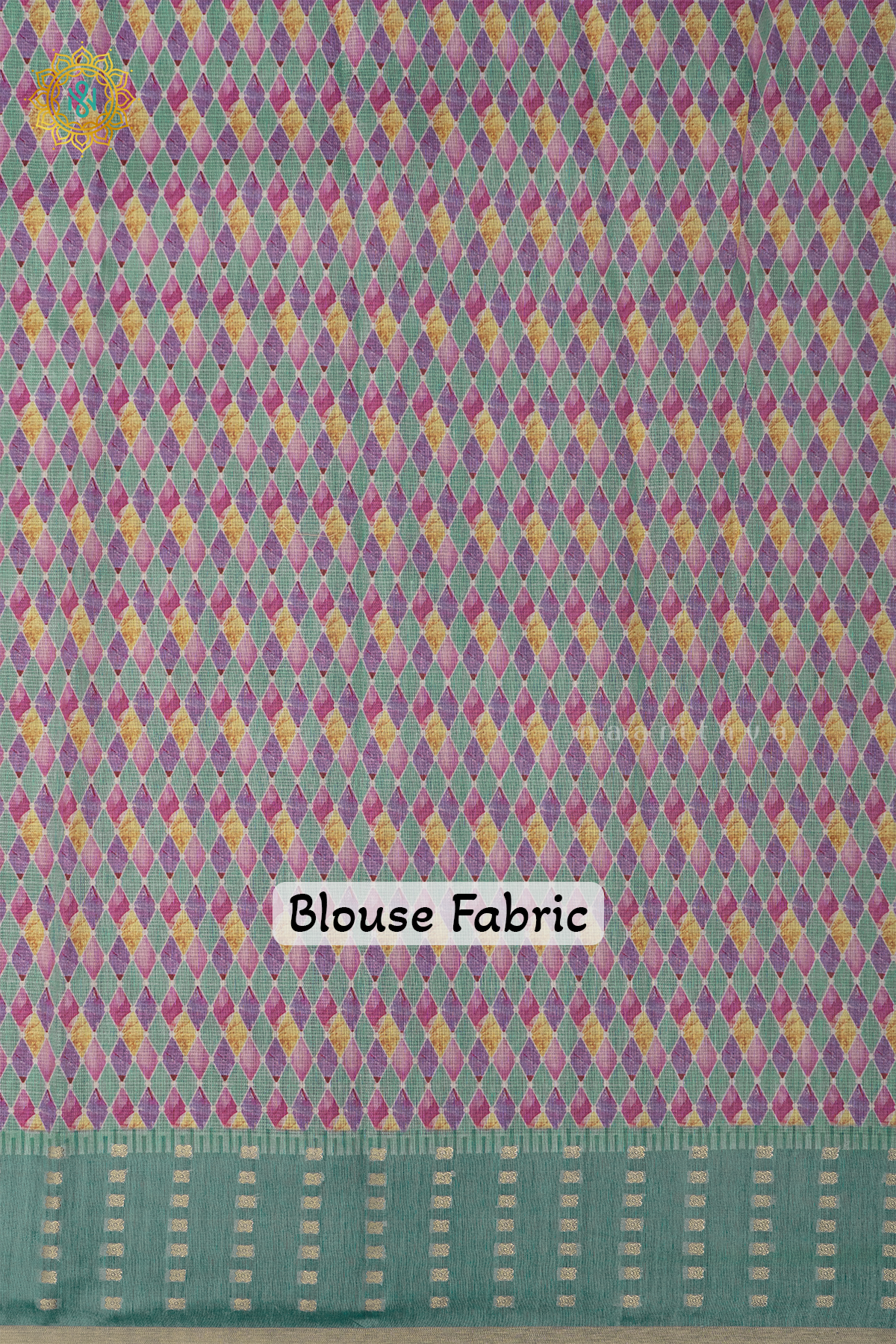 AQUA GREEN - CHANDERI SILK COTTON