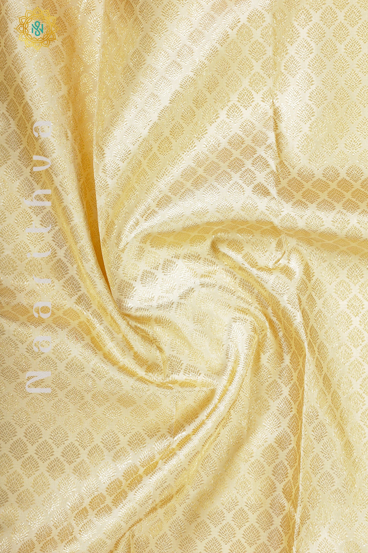 CREAM WITH RED - PURE KANJIVARAM SILK