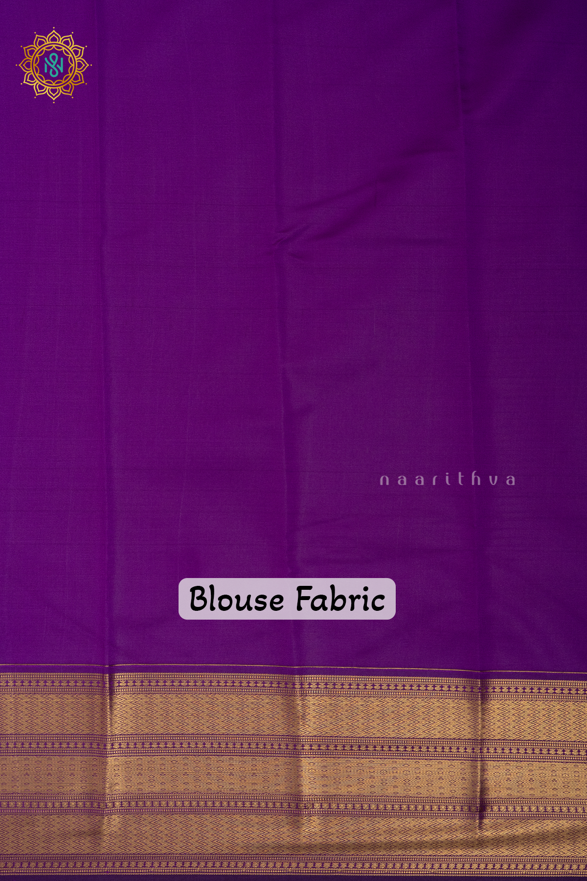 PARROT GREEN WITH PURPLE - SEMI KANCHI