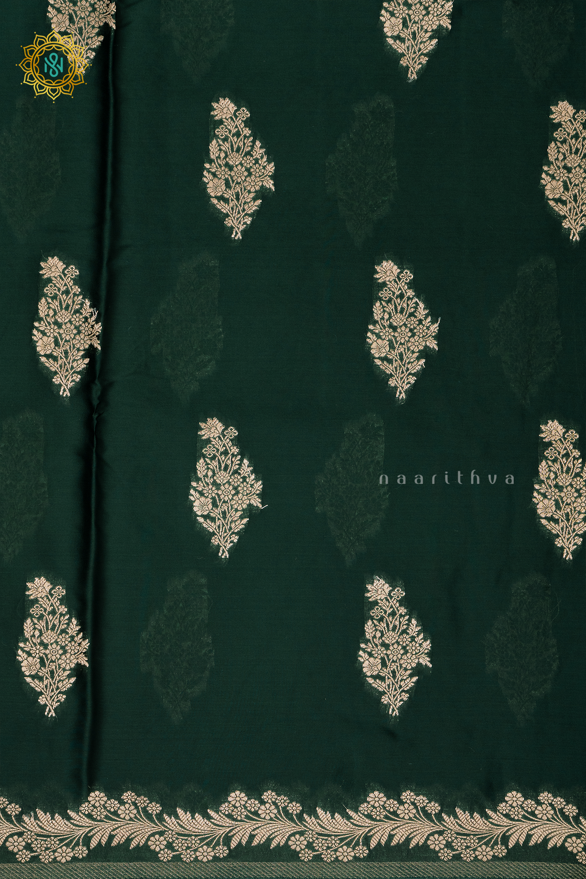 BOTTLE GREEN - SATIN ORGANZA