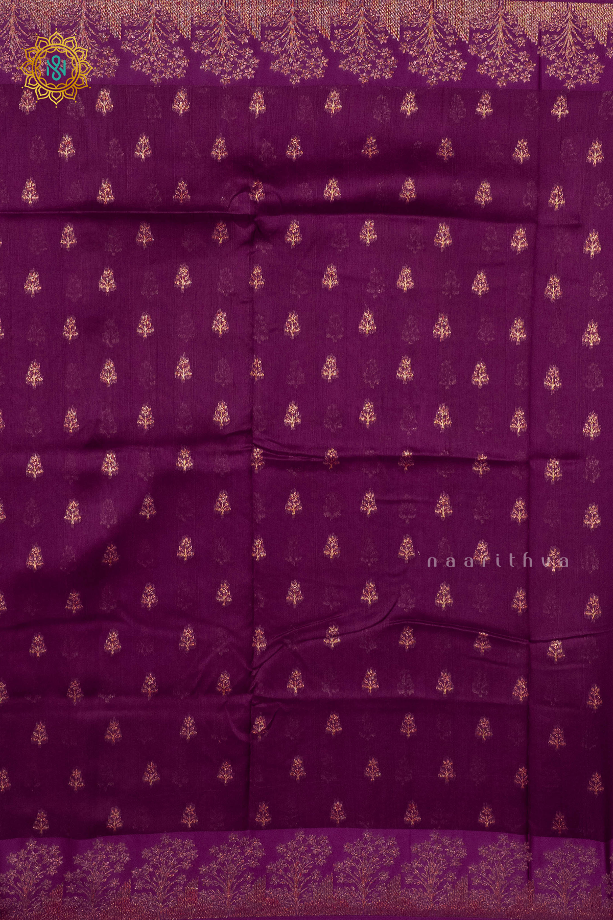 WINE - SEMI TUSSAR SILK