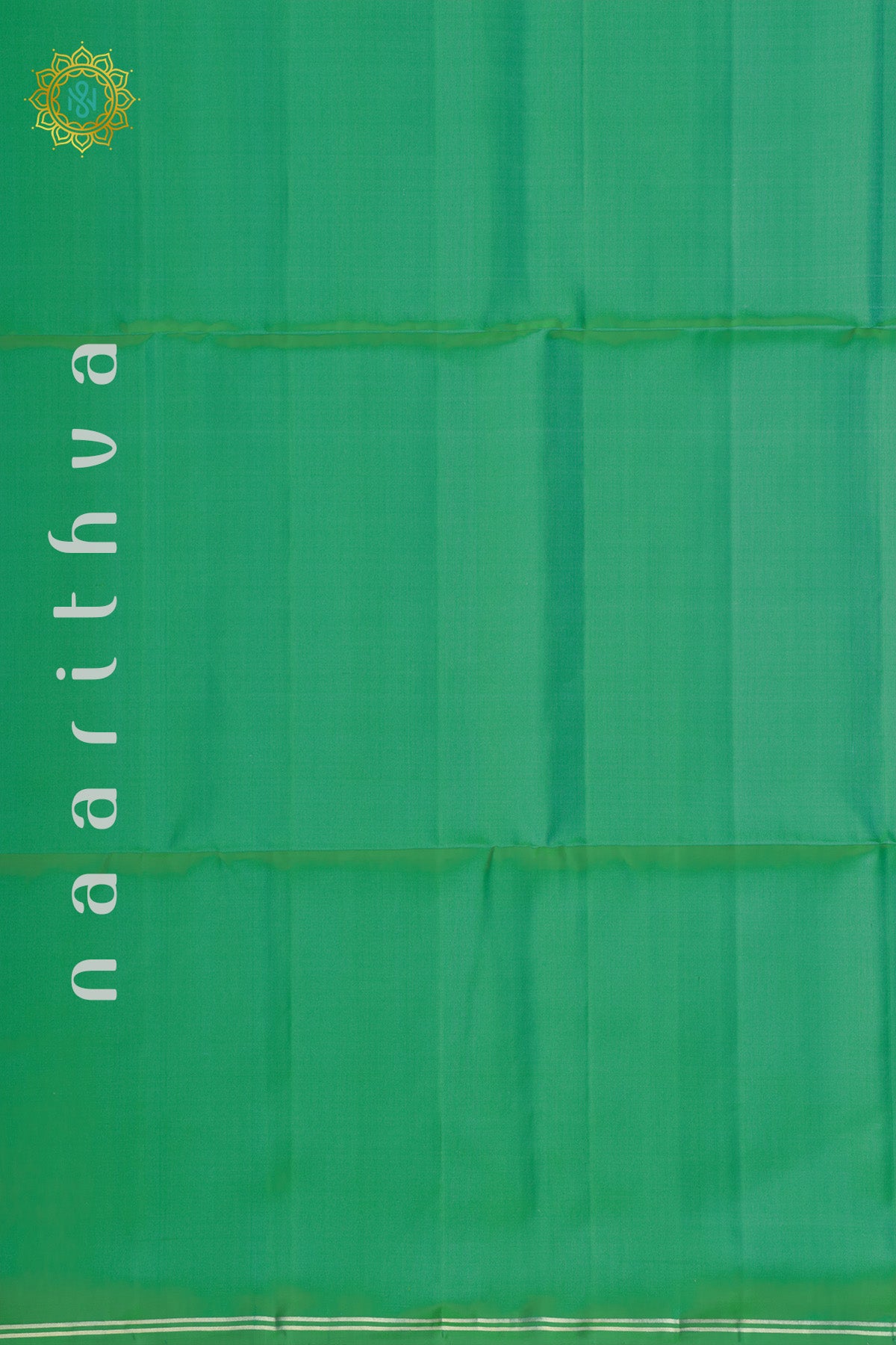 DUAL SHADE OF AQUA GREEN WITH PINK - PURE KANJIVARAM SOFT SILK