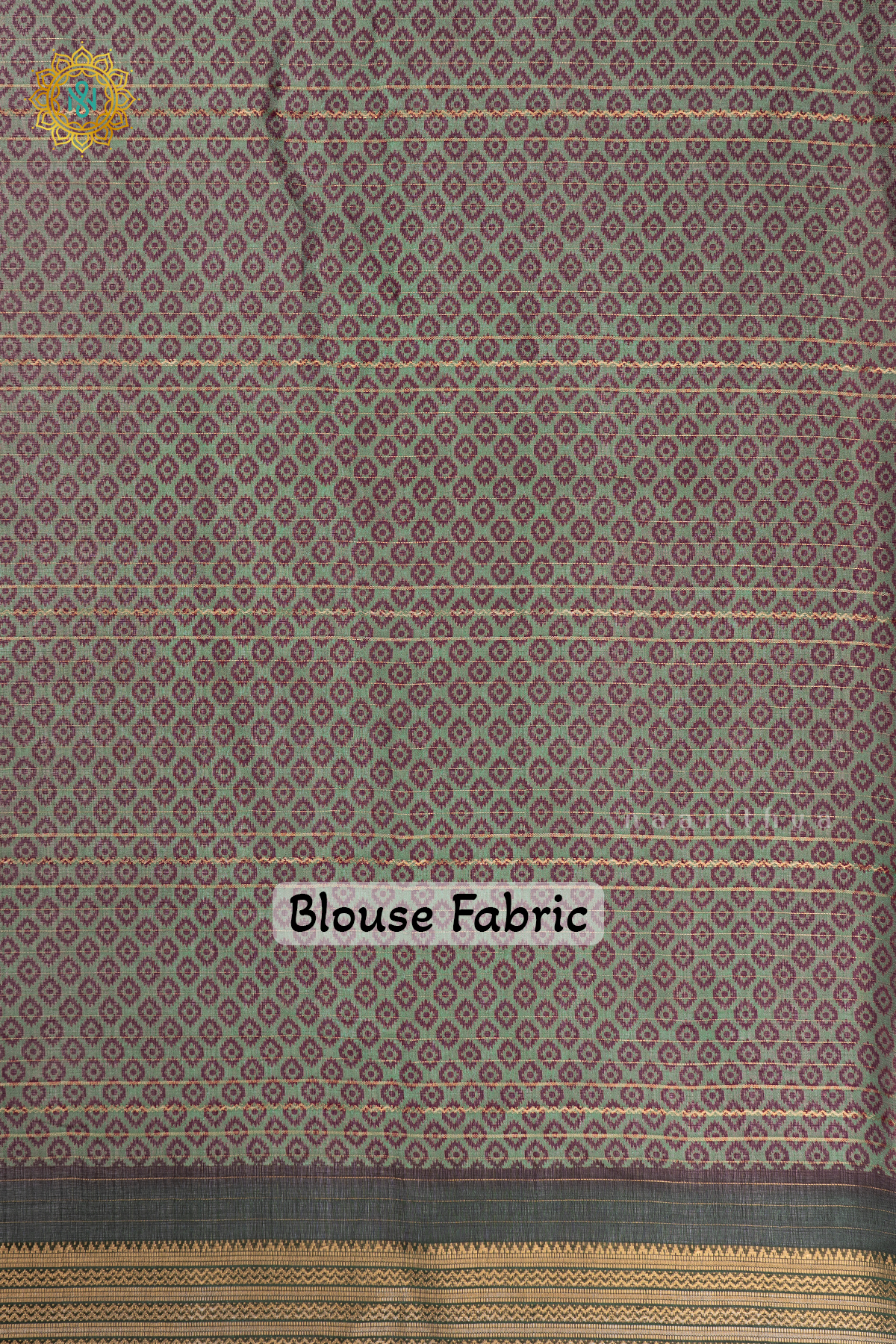 WINE WITH BOTTLE GREEN - SEMI GEORGETTE