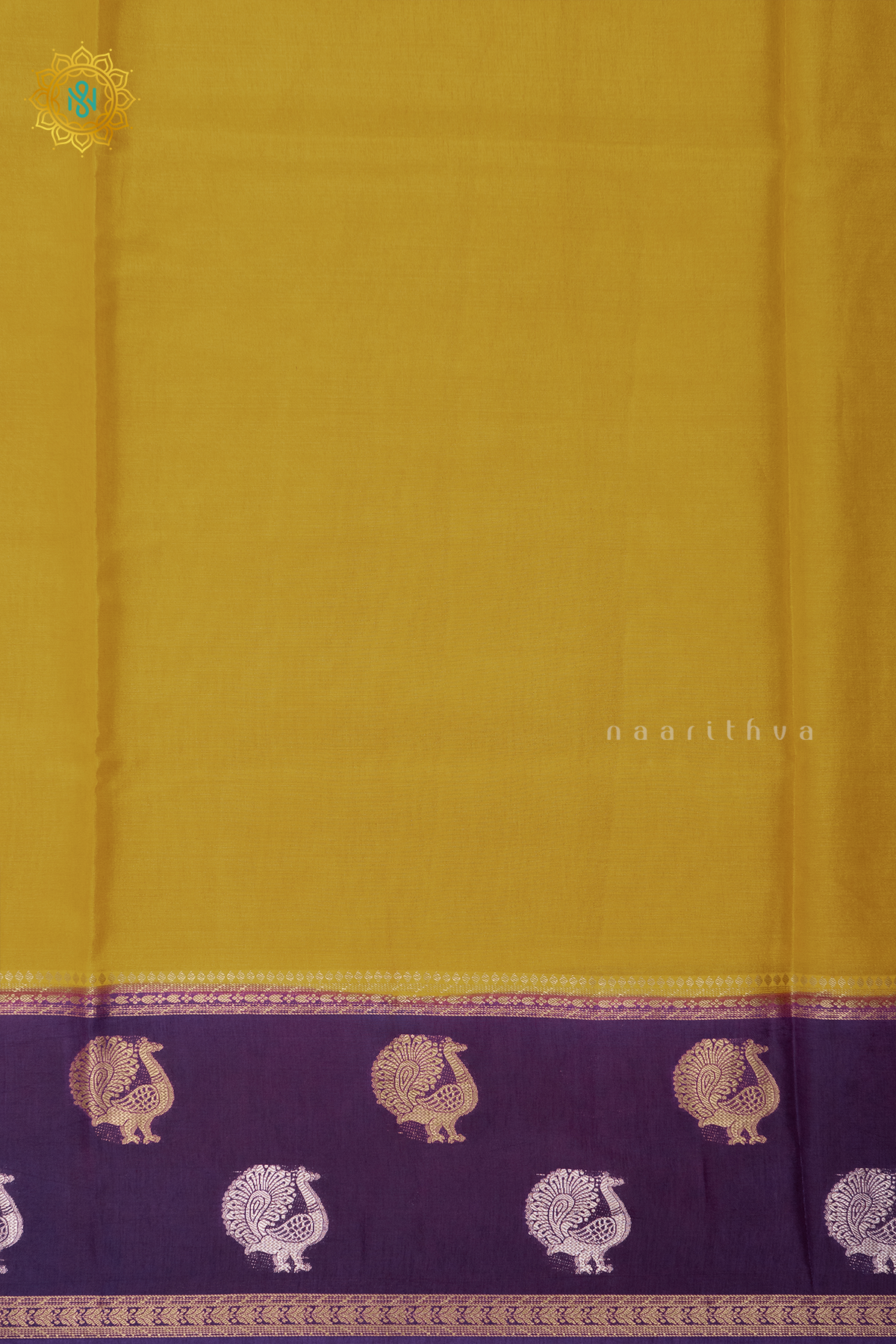 MANGO YELLOW WITH PURPLE - SEMI TISSUE