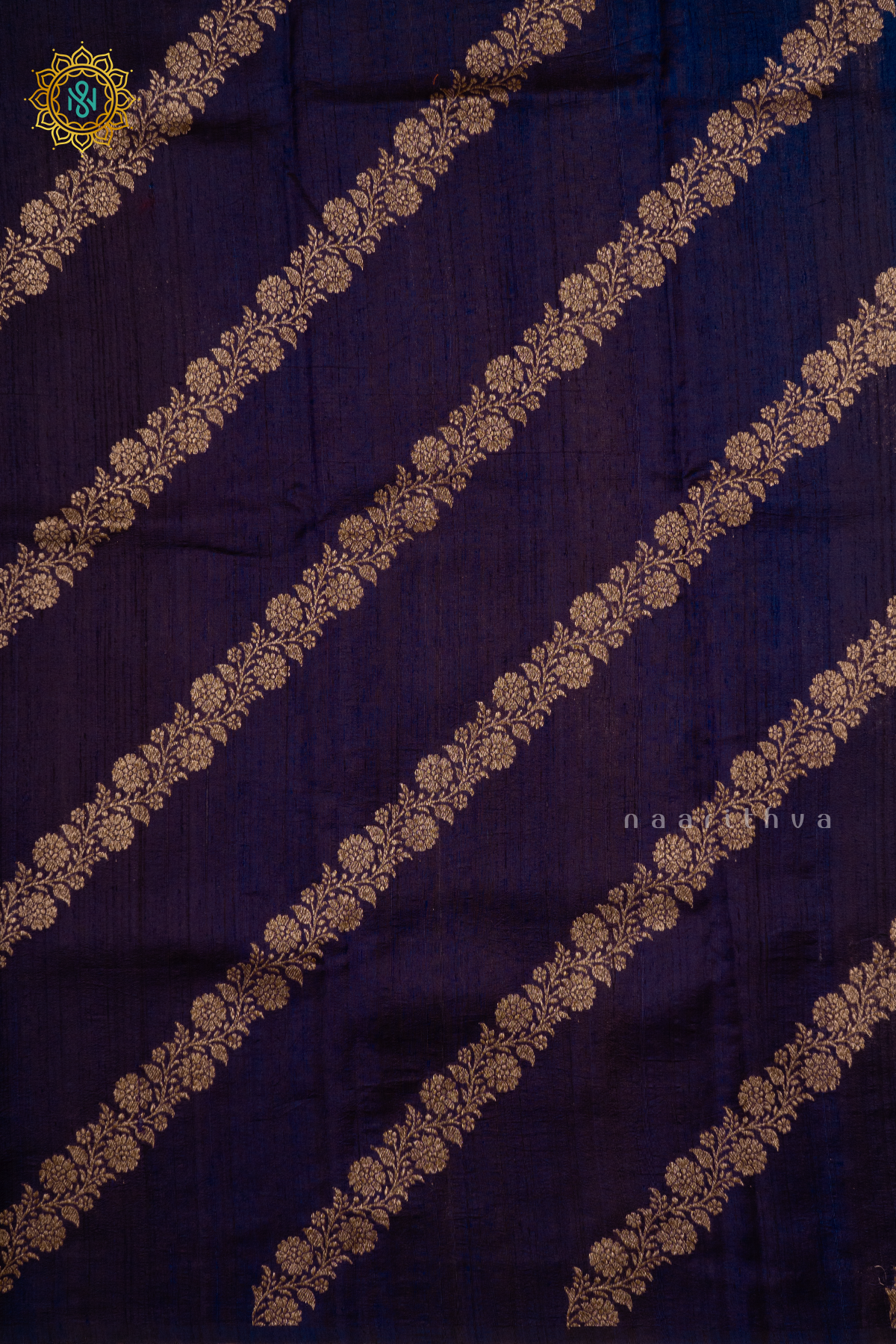 PURPLE WITH RED - PURE BANRASI RAW SILK