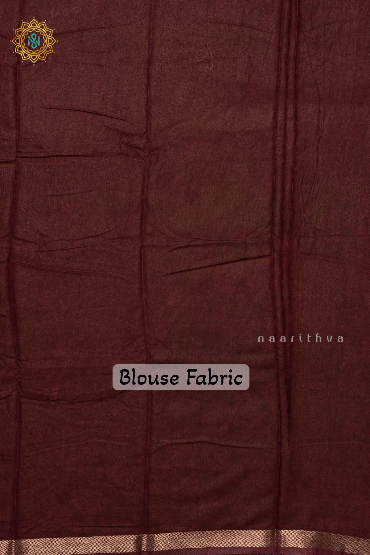 BLACK WITH BROWN - VISCOSE COTTON