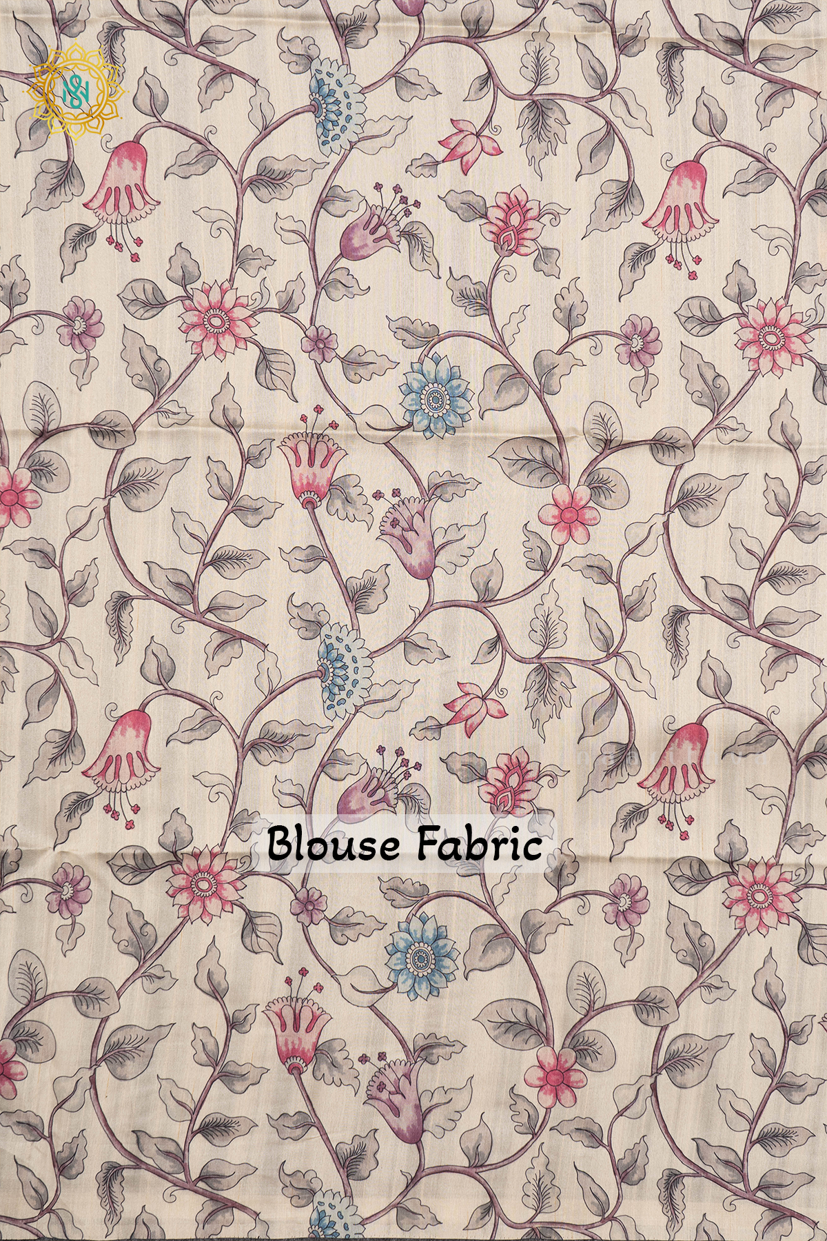 YELLOW WITH WHITE - SEMI TUSSAR SILK