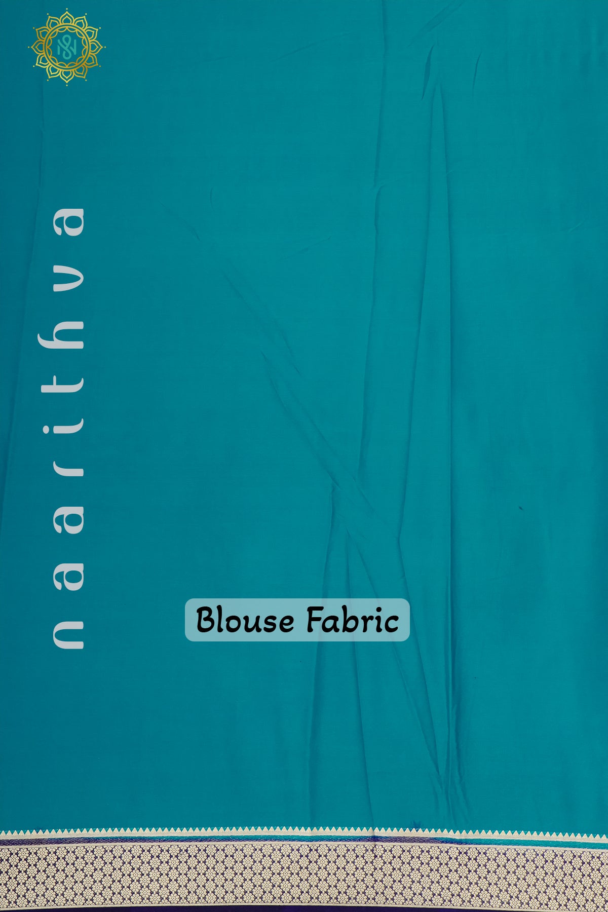 PINK WITH SKY BLUE & NAVY BLUE - SEMI MYSORE CREPE SILK