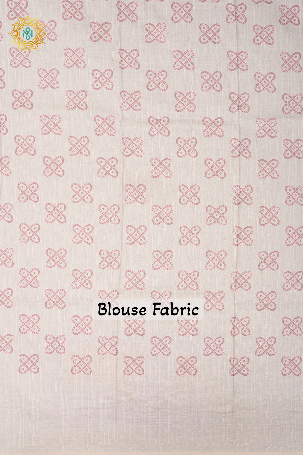 PEACHISH PINK WITH OFF WHITE - MOONGA TUSSAR