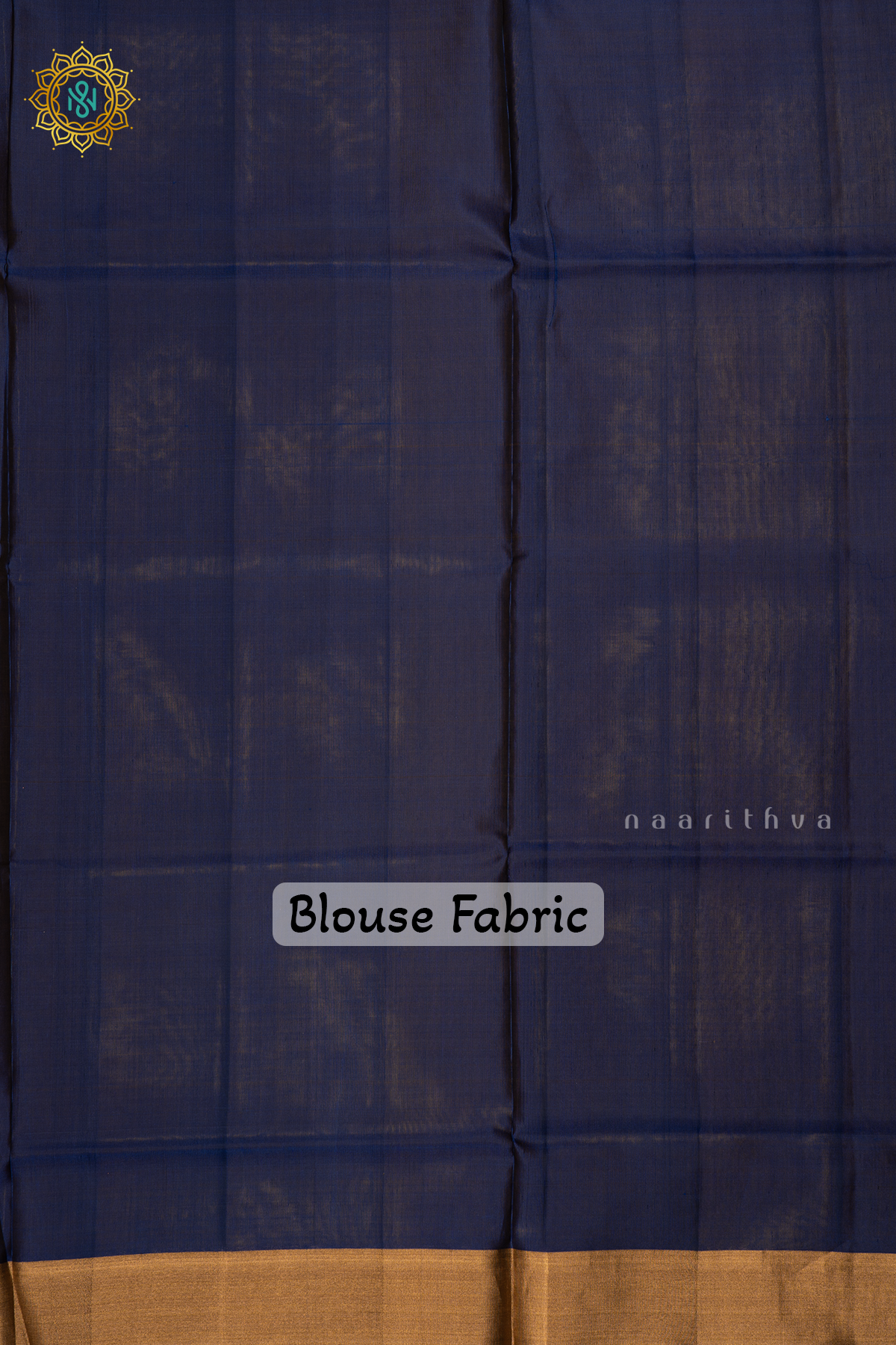Yellow with Navy Blue Pure Mix Kanjivaram Soft Silk Saree with All-Over Zari Buttas and a Contrast Zari Border