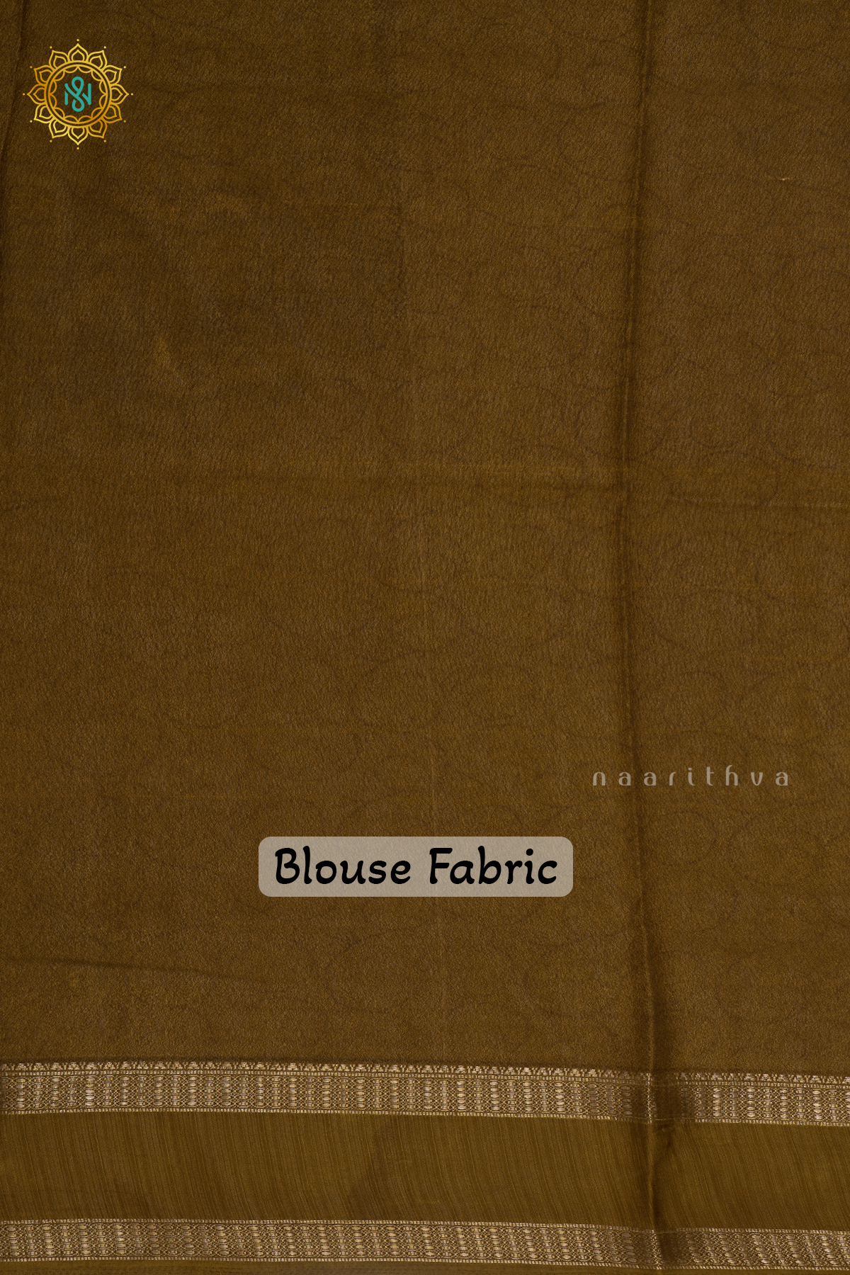 LIGHT GREEN WITH OLIVE GREEN - SEMI GEORGETTE