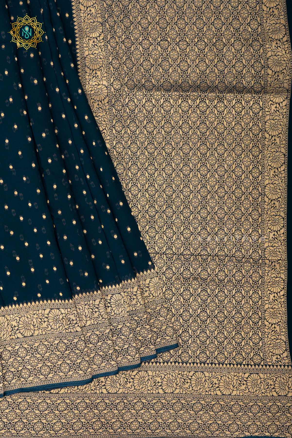 PEACOCK BLUE - SEMI GEORGETTE