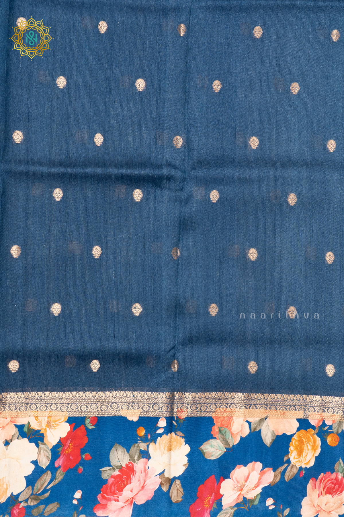 BLUE - PURE TUSSAR SILK