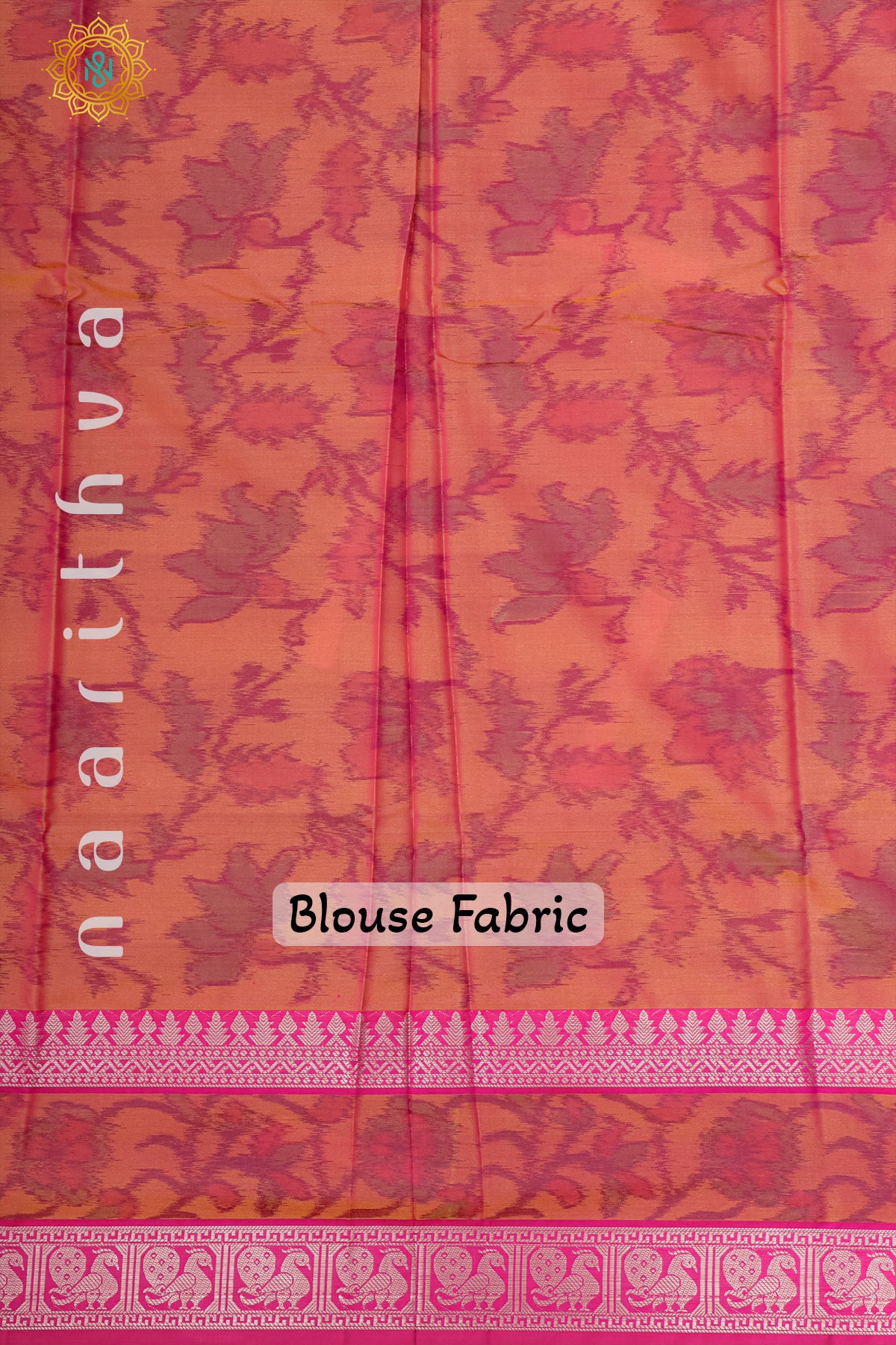 ORANGE WITH PINK - SEMI KANCHI