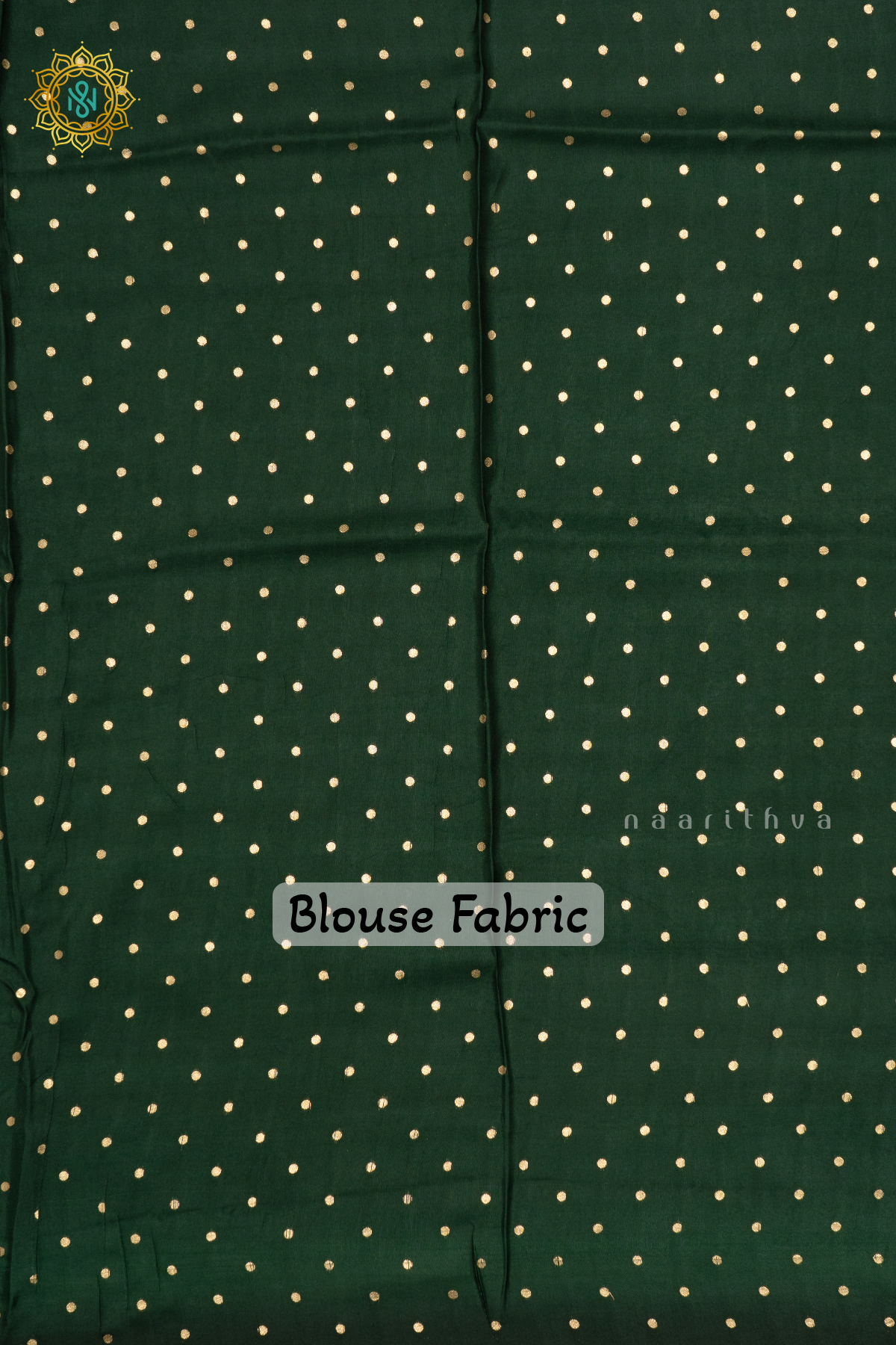 WINE WITH BOTTLE GREEN - SEMI CREPE SILK