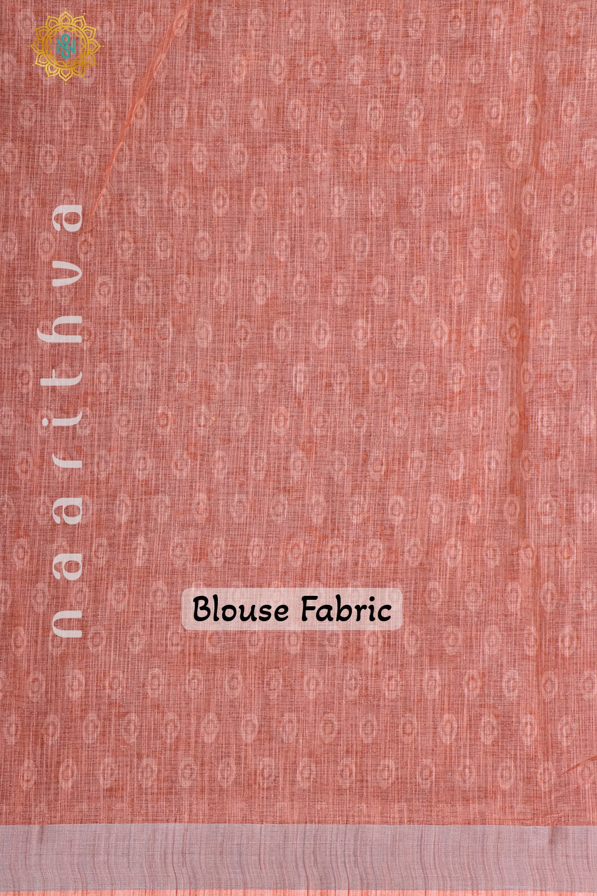 GREEN WITH PEACH - LINEN BY COTTON