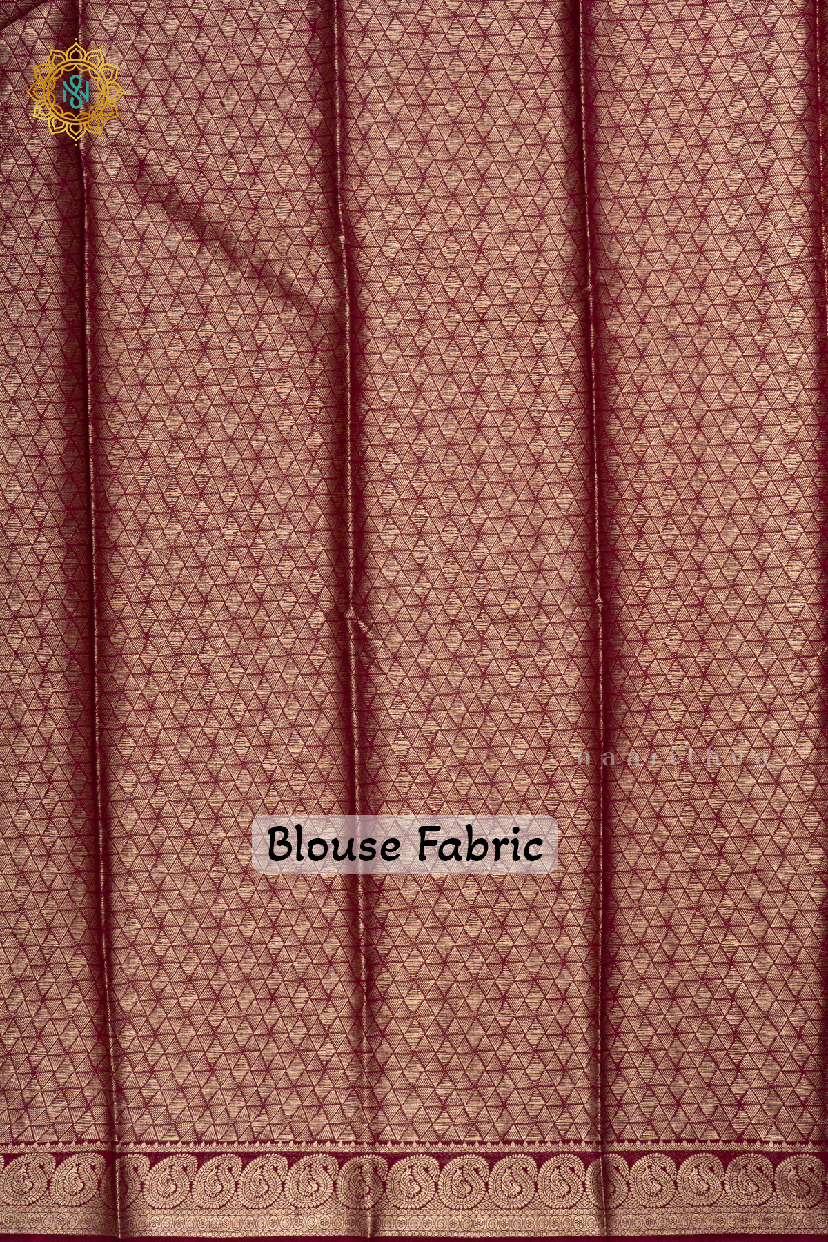 Orange With Wine Semi Mysore Crepe Saree With Plain Body And Contrast Mango Zari Border