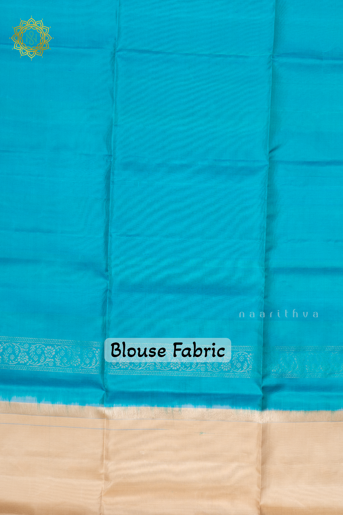 OFF WHITE WITH SKY BLUE - PURE KANJIVARAM SOFT SILK