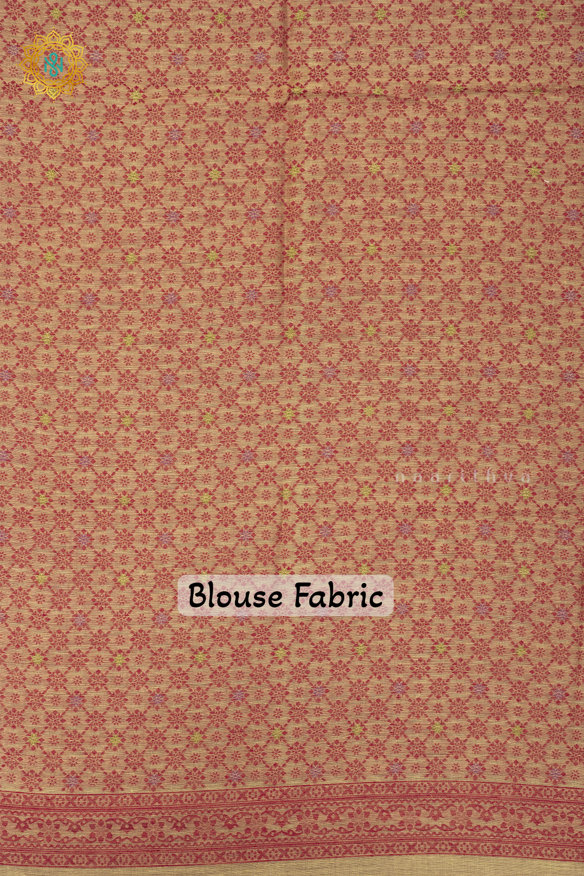 YELLOW WITH RED - MOONGA COTTON