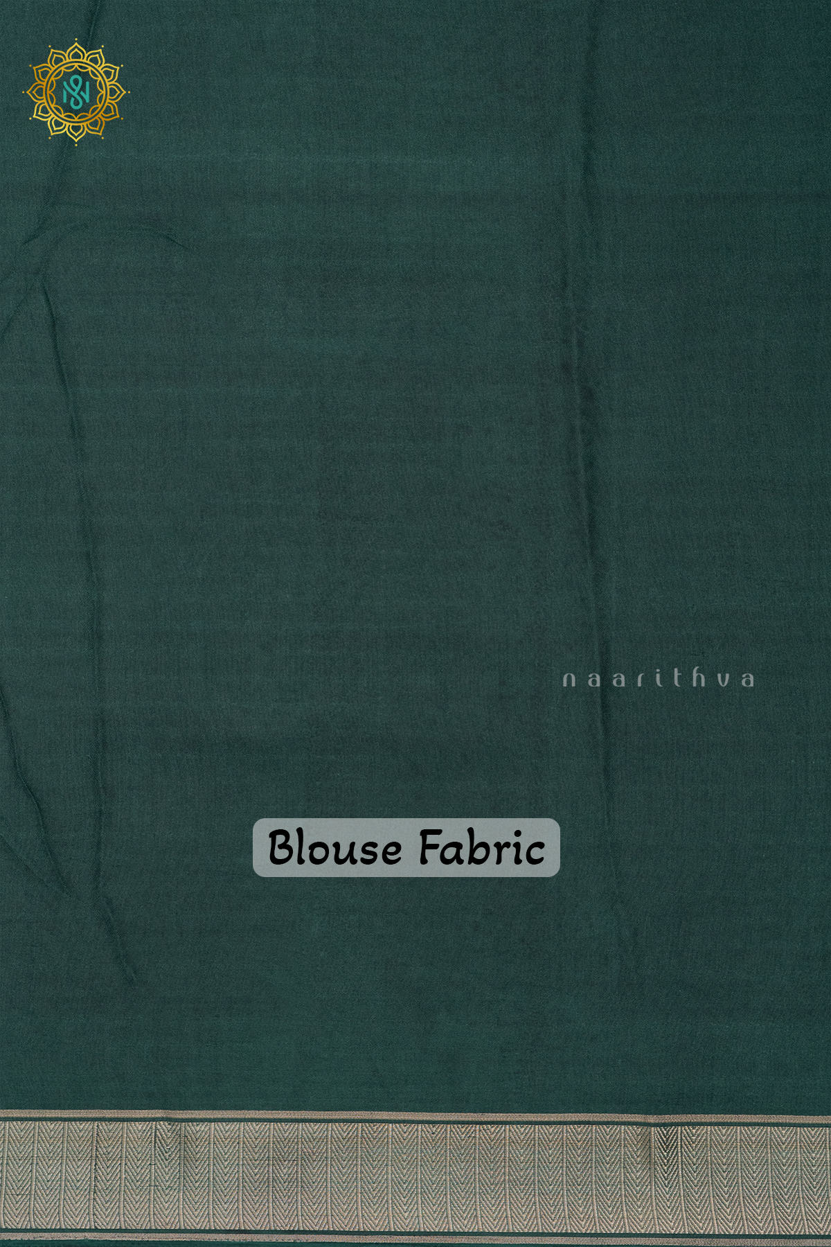 YELLOW WITH BOTTLE GREEN - SEMI GEORGETTE