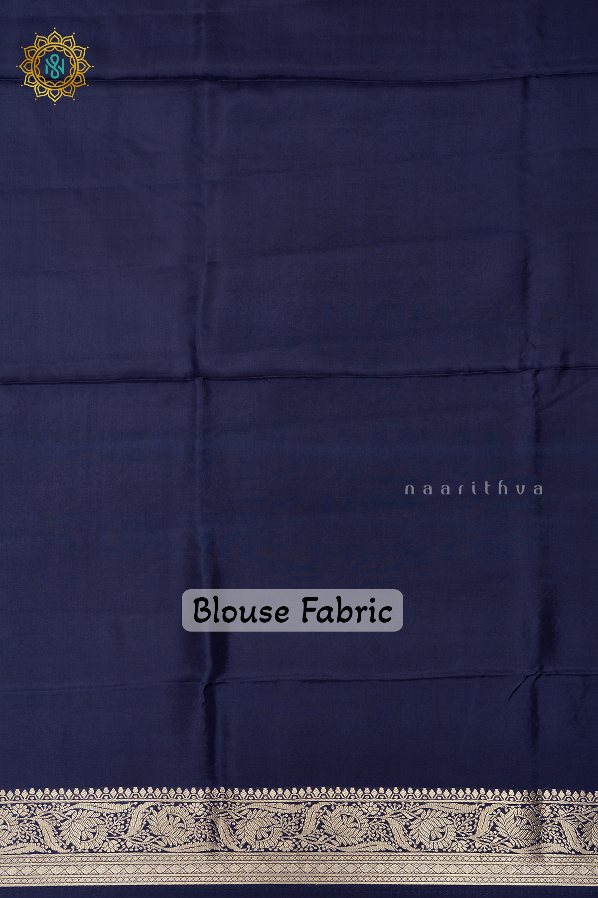 RANI PINK WITH BLUE - SATIN CREPE