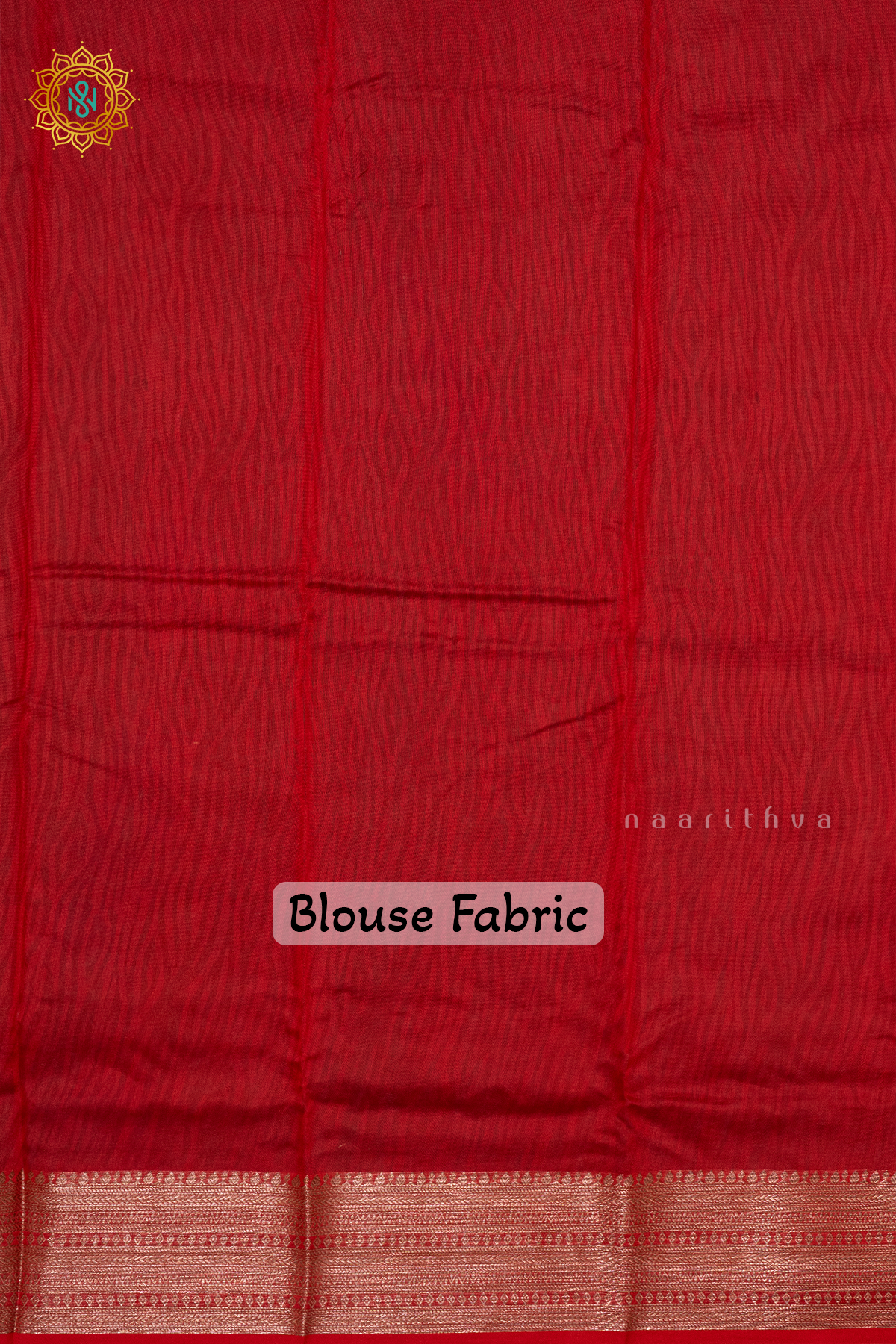 YELLOW WITH RED - CHANDERI SILK COTTON