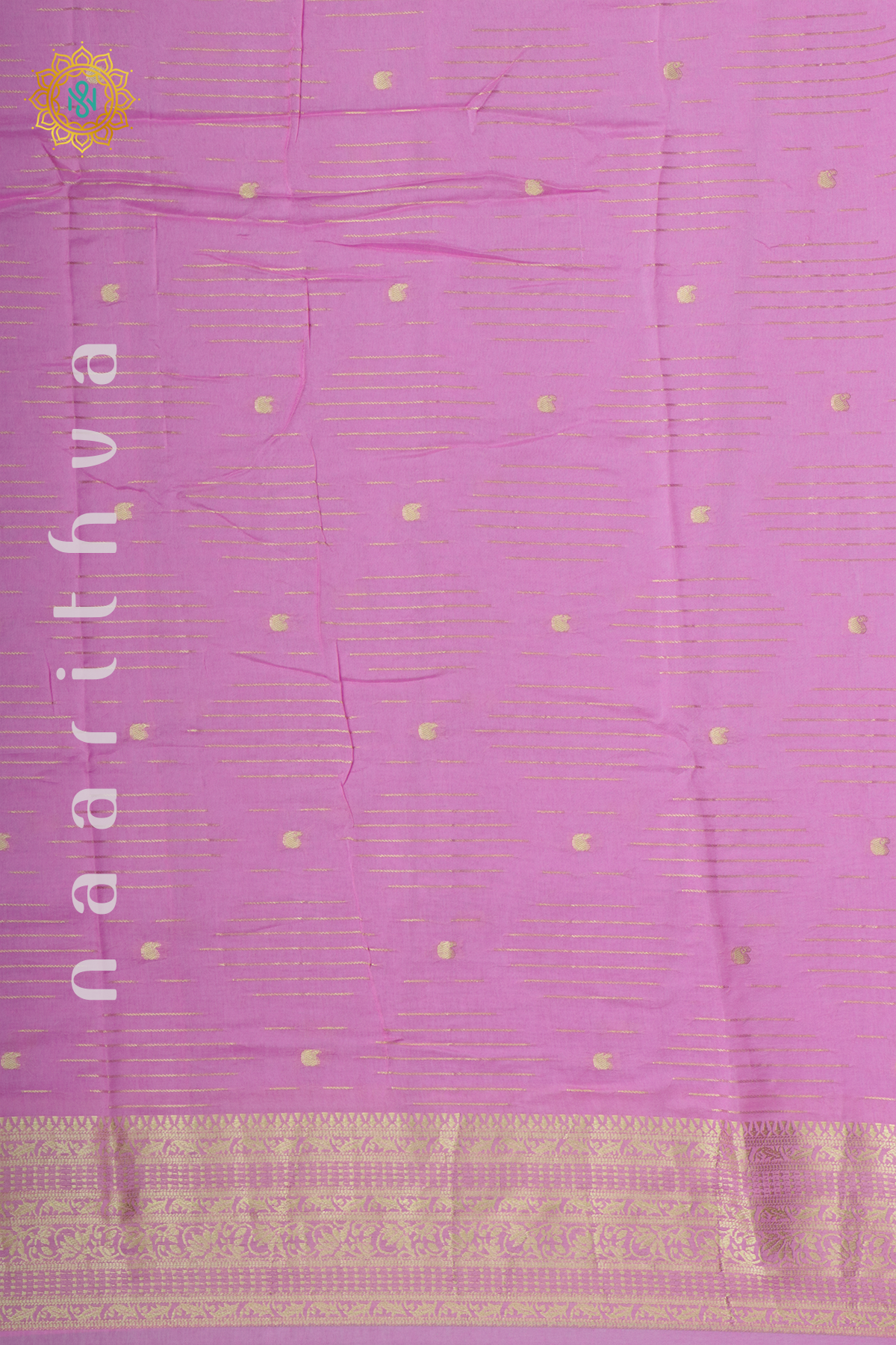 LIGHT PINK WITH RANI PINK - DOLA SILK
