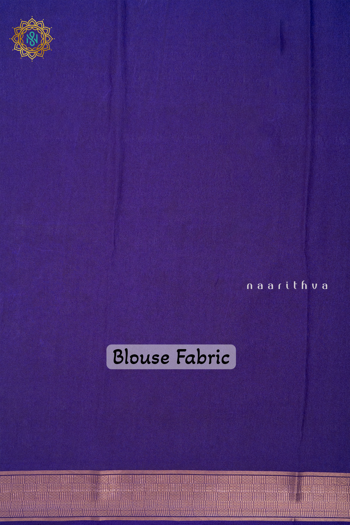 SKY BLUE WITH PURPLE - SEMI GEORGETTE