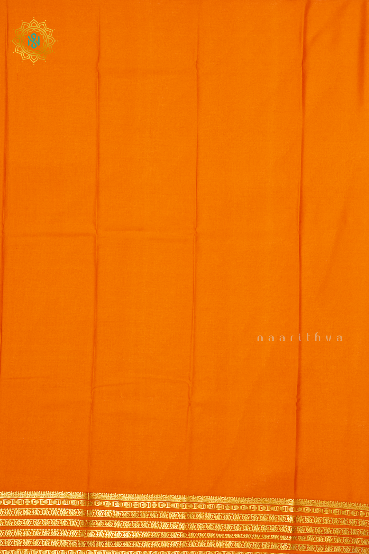 ORANGE - PURE MYSORE CREPE SILK