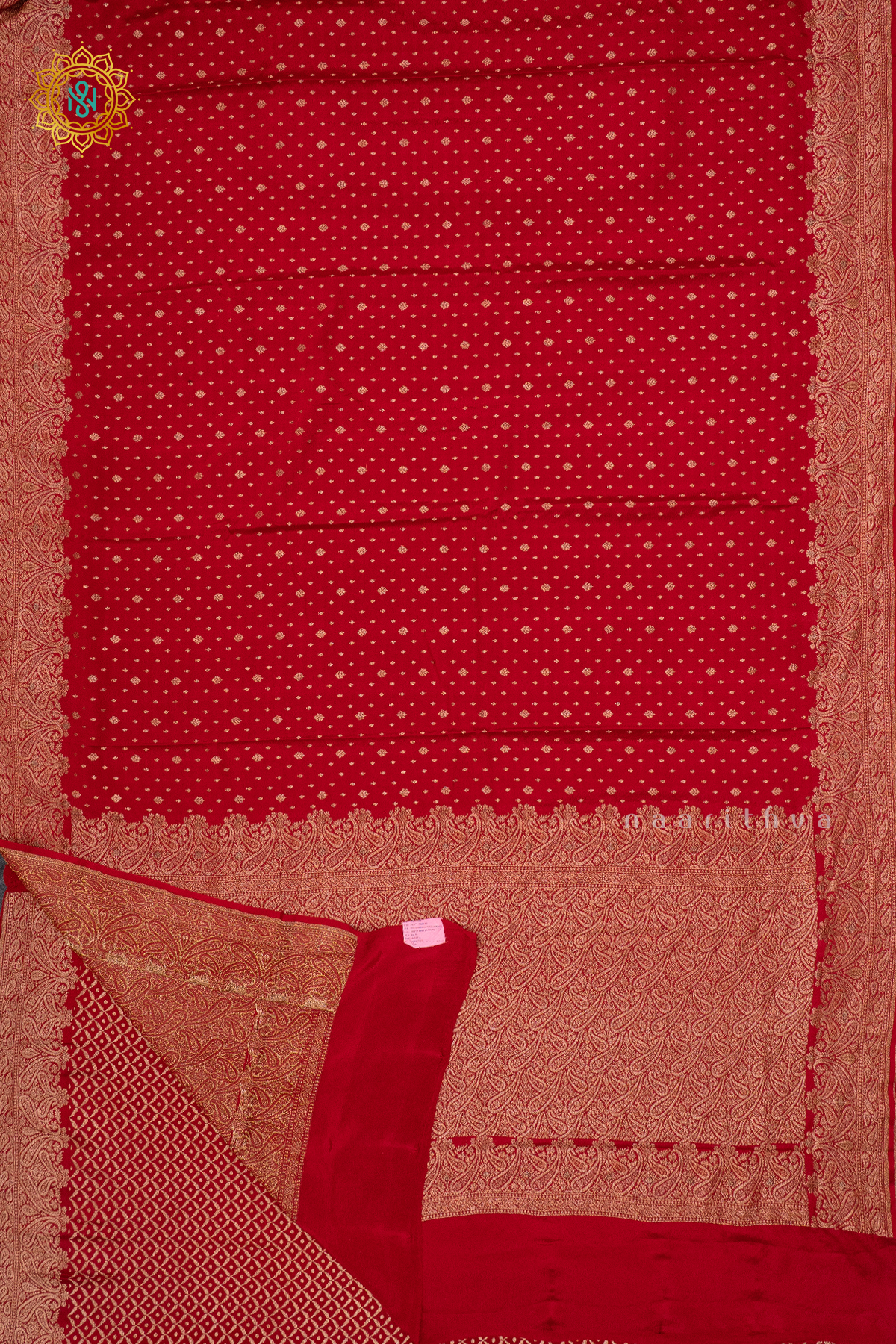 RED - PURE BANARASI CREPE