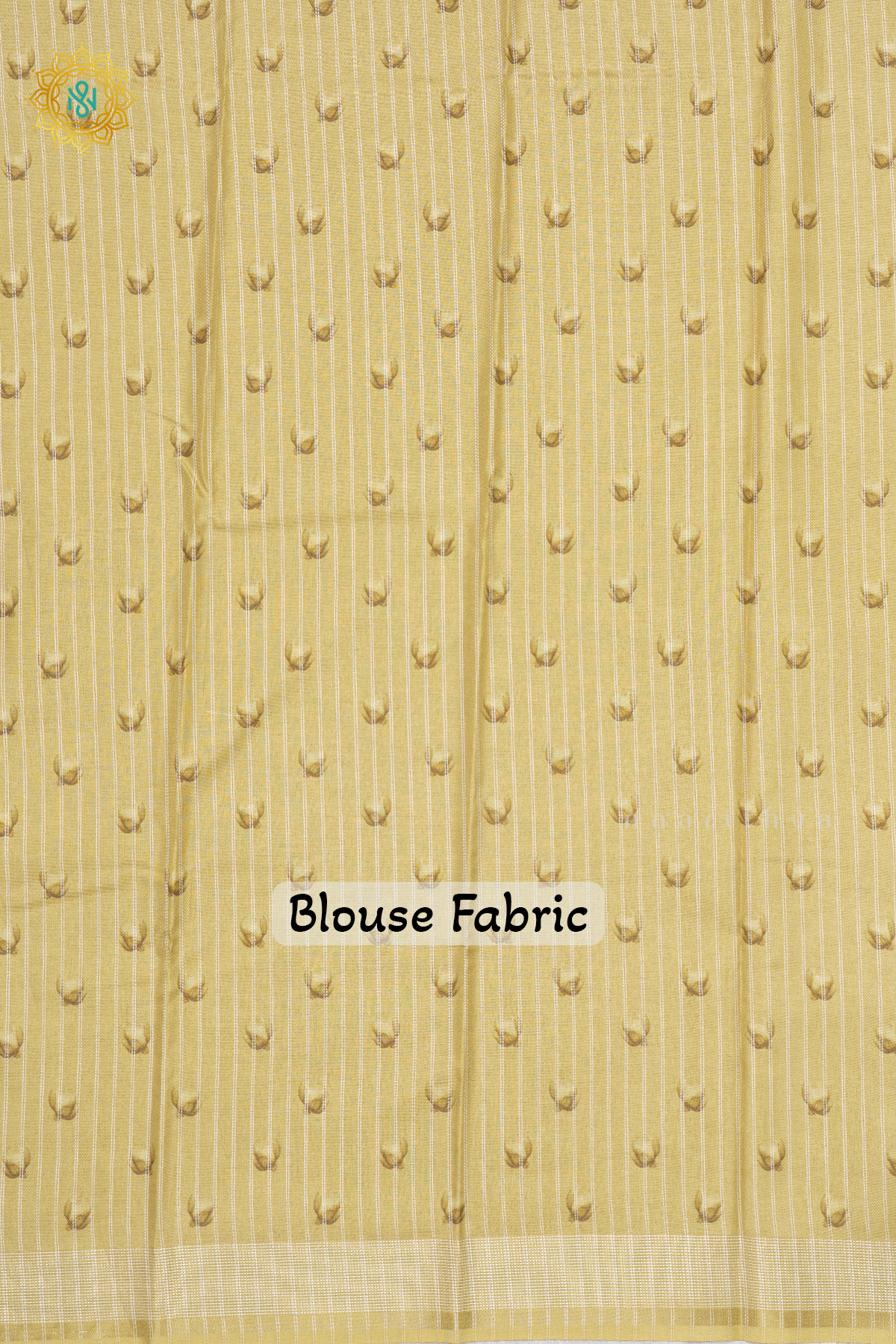 OFF WHITE WITH LEMON YELLOW - SEMI TUSSAR