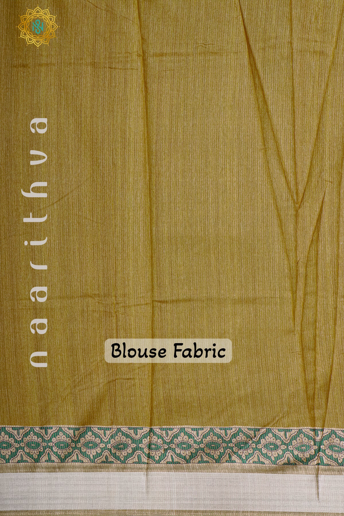 GREEN WITH MUSTARD - SEMI TUSSAR