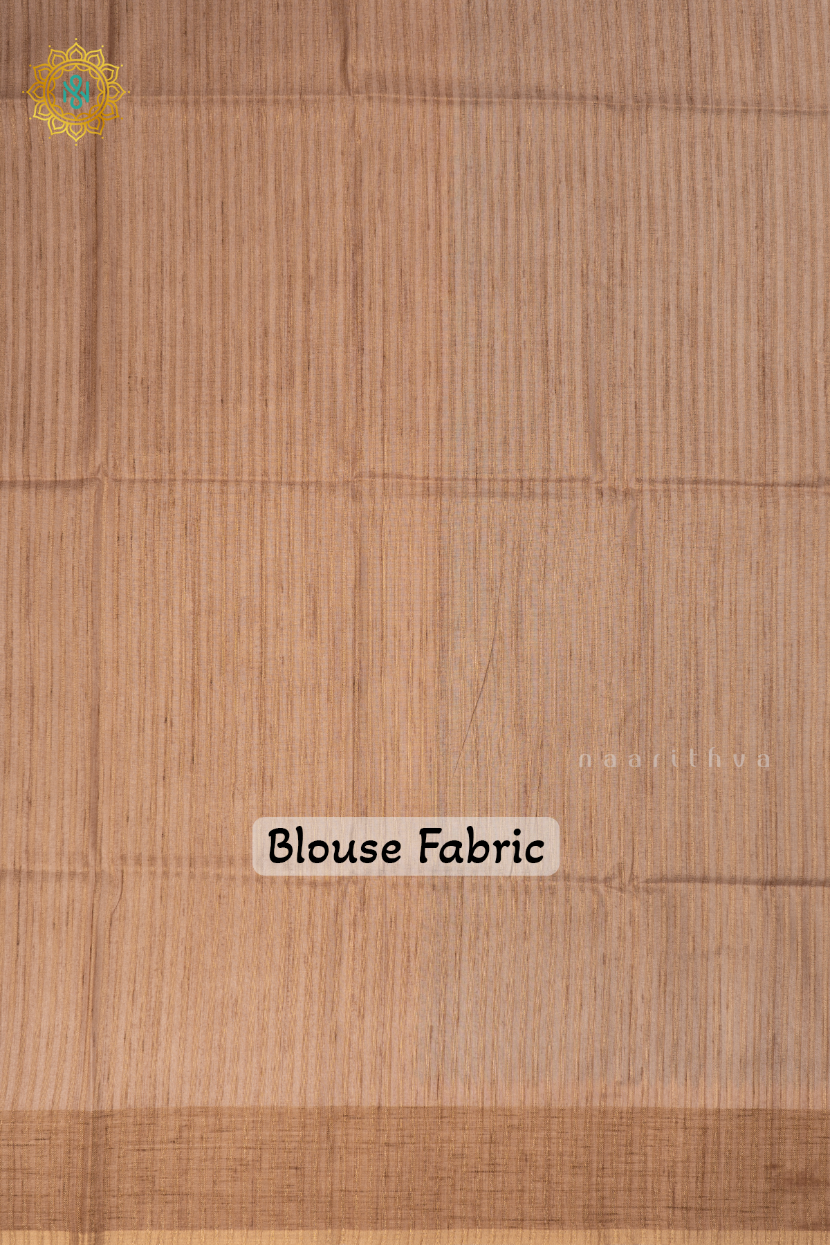 Blue with Beige - Semi Tussar Silk saree Allover Plain Body with Contrast Border, Pallu and Blouse
