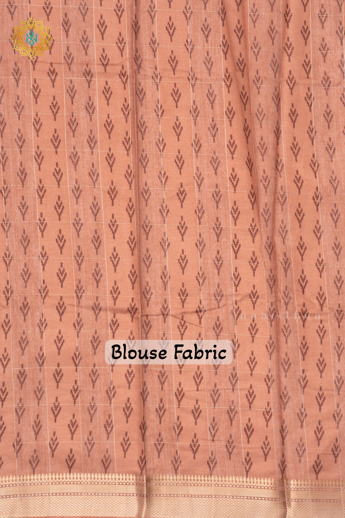 BLACK WITH LIGHT BROWN - LINEN BY COTTON