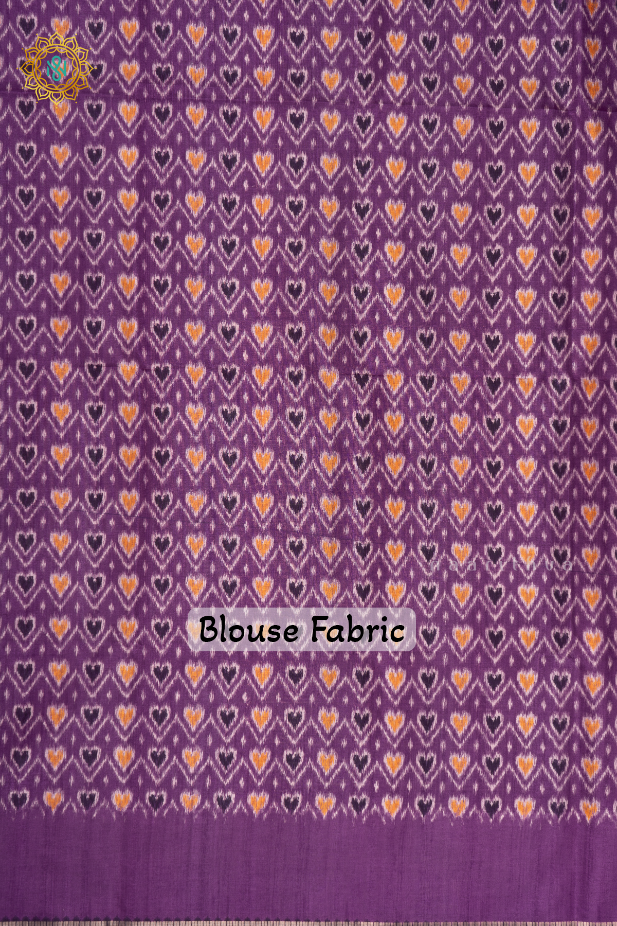 PURPLE WITH LAVENDER - SEMI TUSSAR SILK