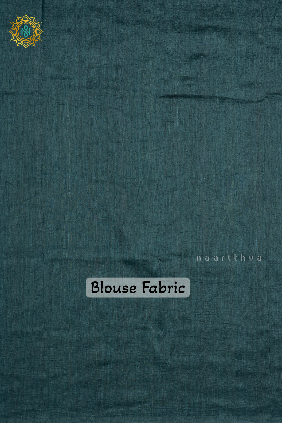 OFF WHITE WITH PEACOCK GREEN - SEMI GICHA TUSSAR