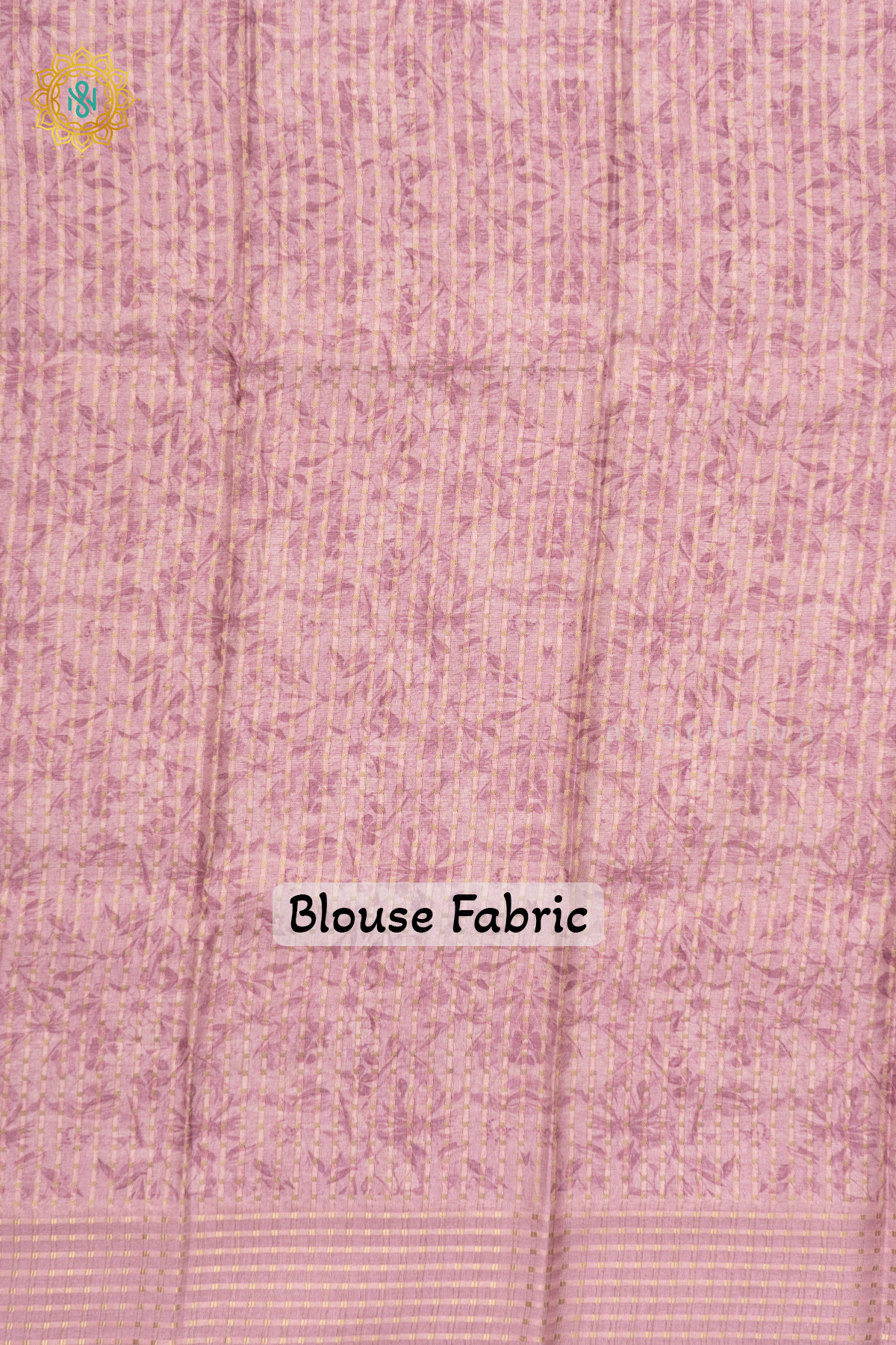 OFF WHITE WITH PEACHISH PINK - SEMI TUSSAR