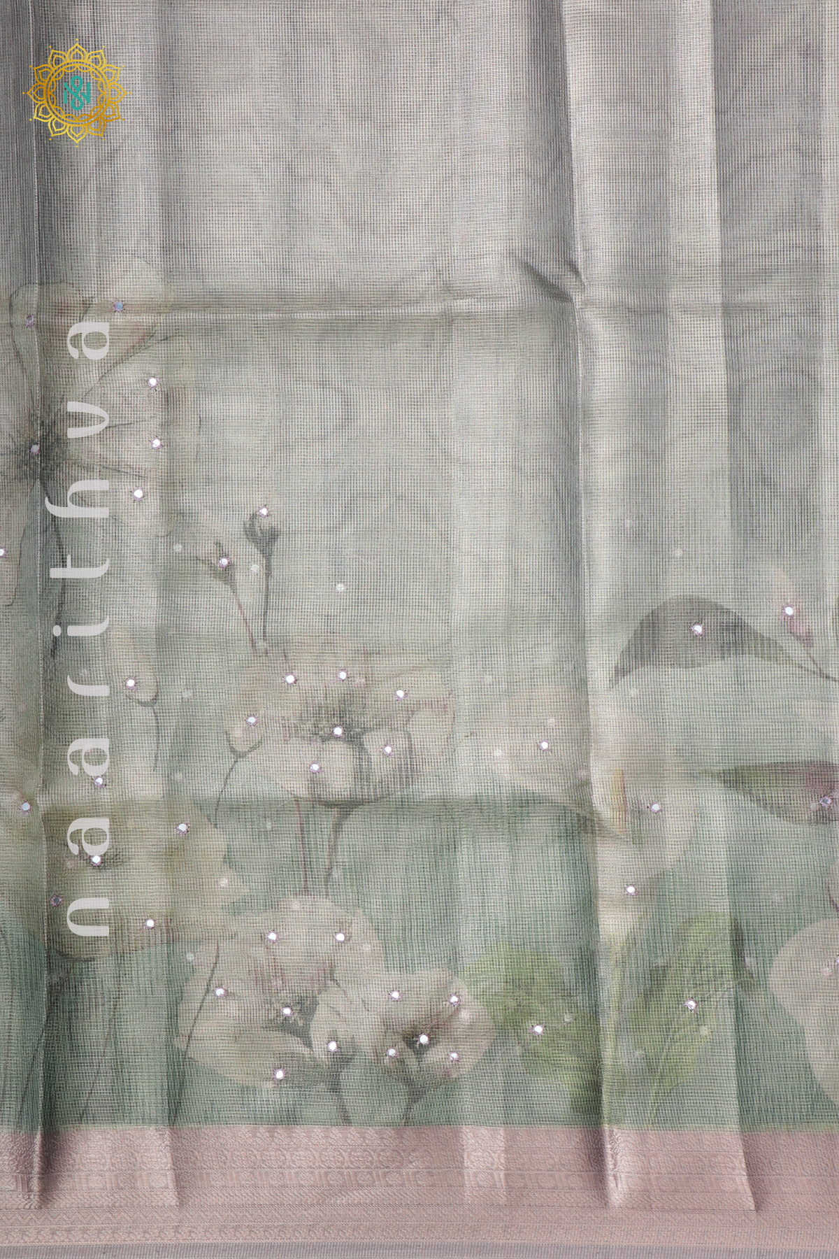 GREEN WITH PINK - KOTA TISSUE