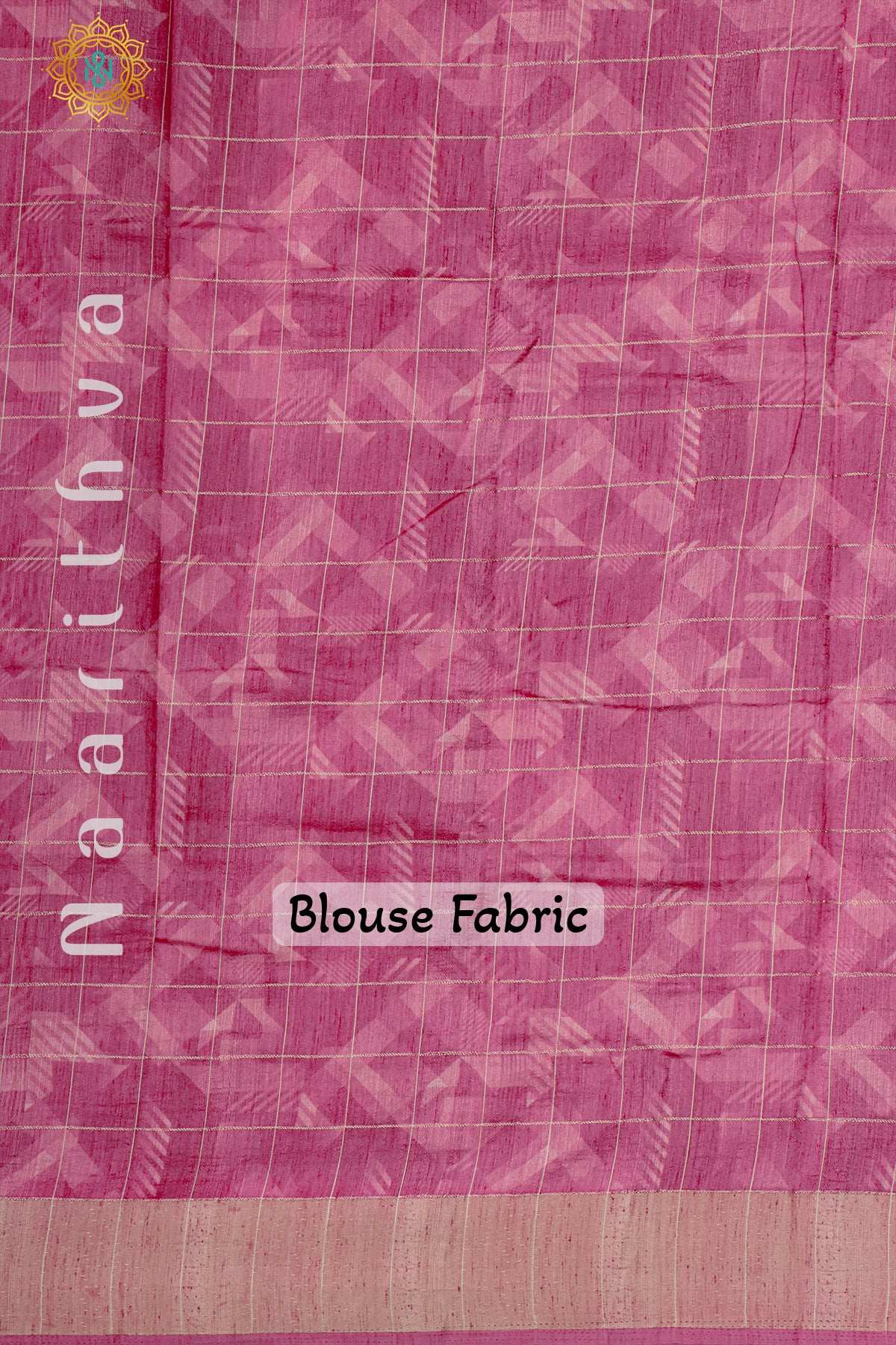 GREEN WITH PINK - SEMI TUSSAR