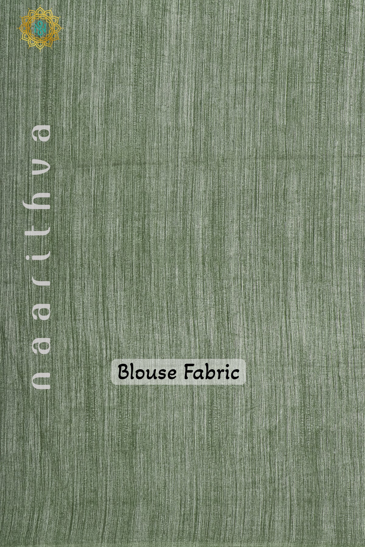 WHITE WITH SAGE GREEN - JUTE COTTON