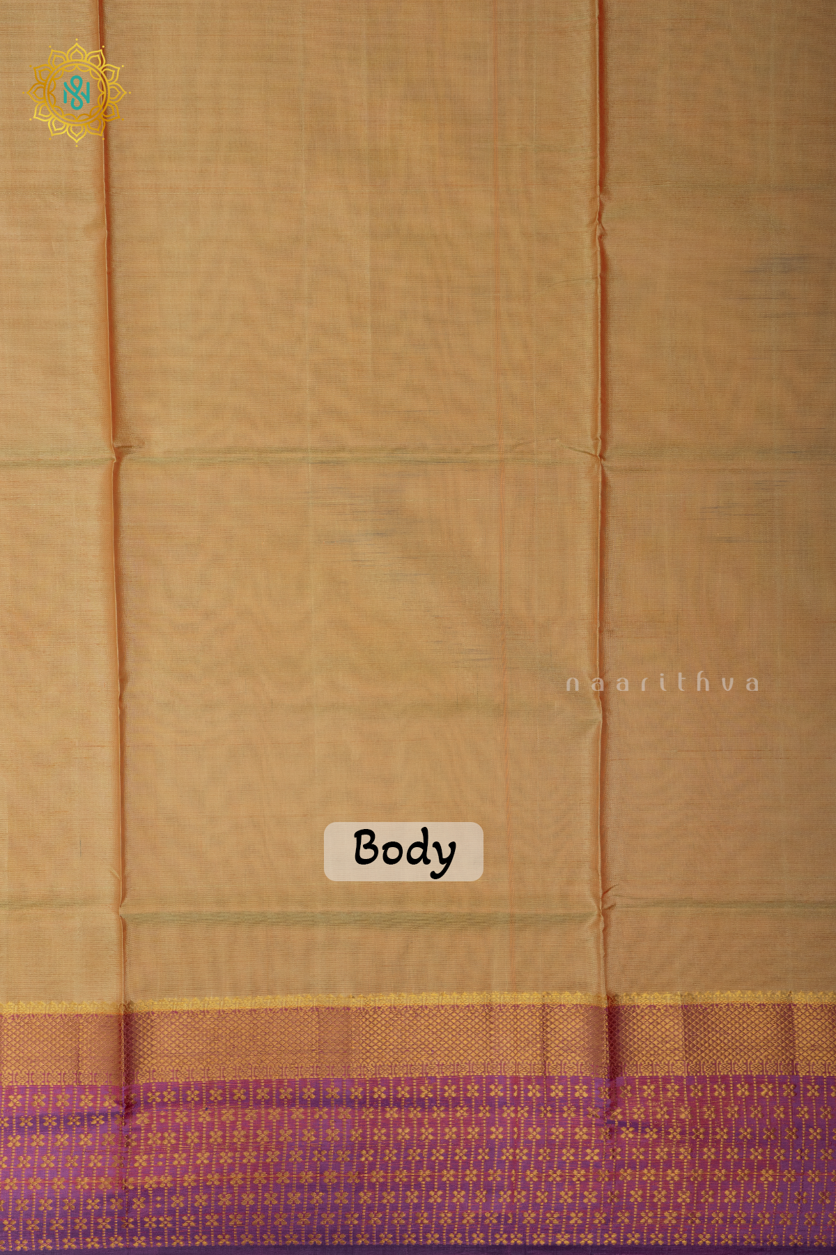 DUAL SHADE OF BEIGE WITH PURPLE - BANANA PITH