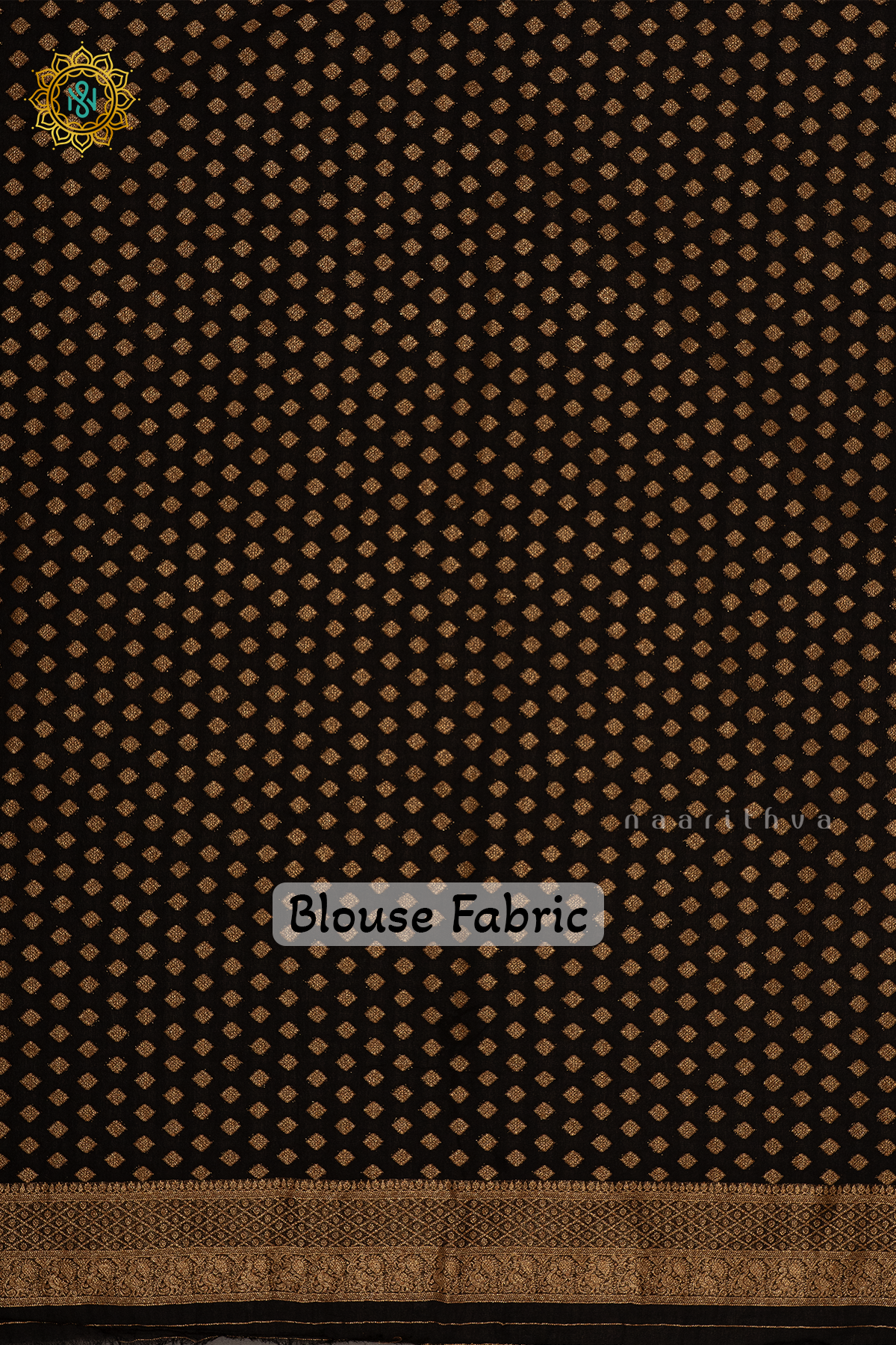 RED WITH BLACK - SEMI CREPE GEORGETTE