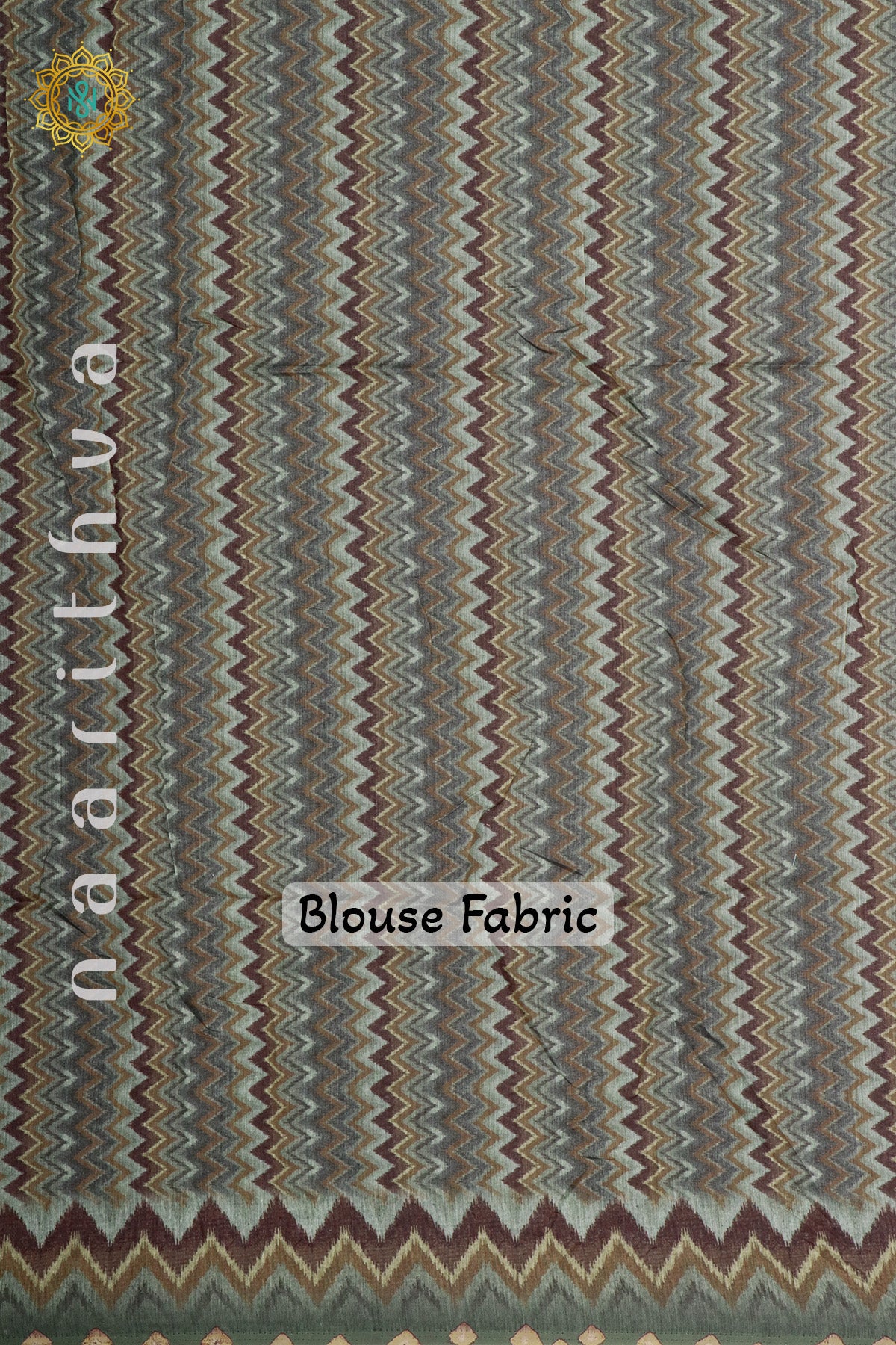 PEACH WITH GREEN - CHANNDERI SILK COTTON