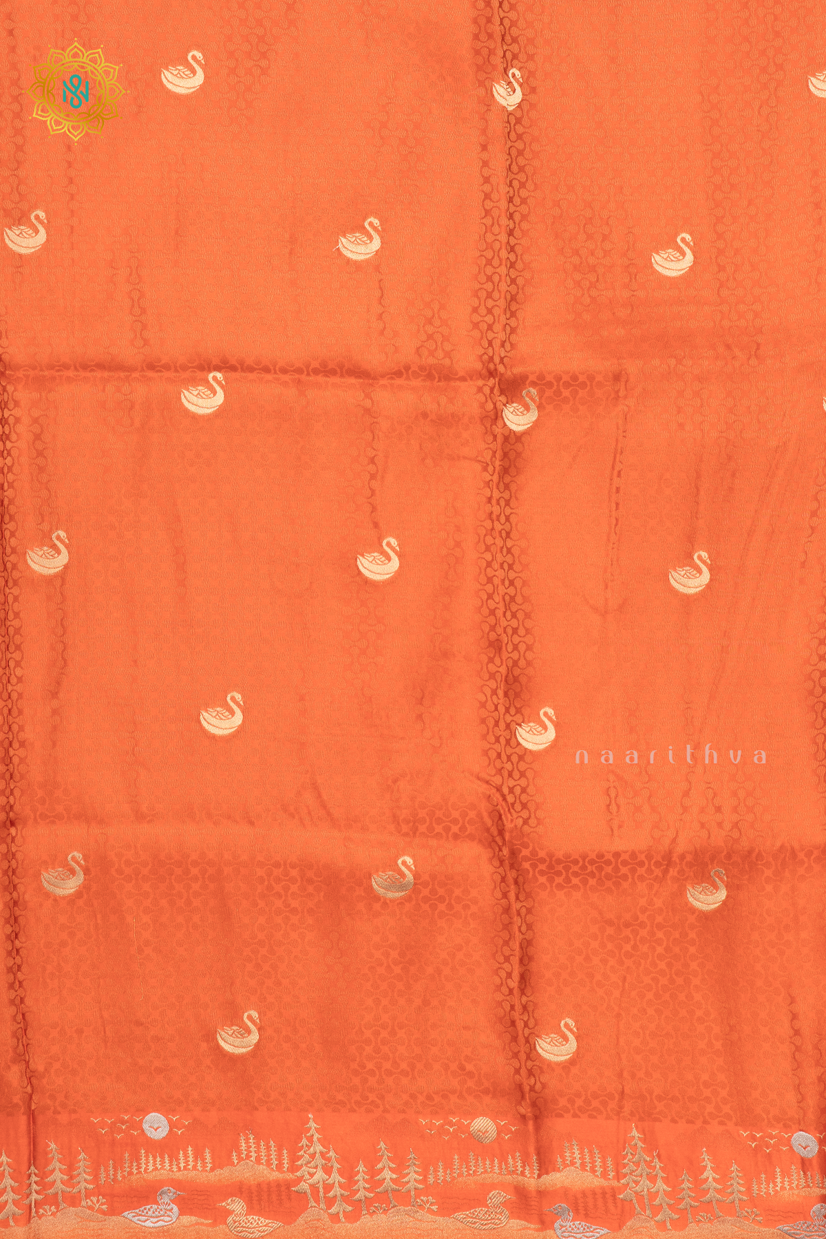 ORANGE - SATIN CREPE