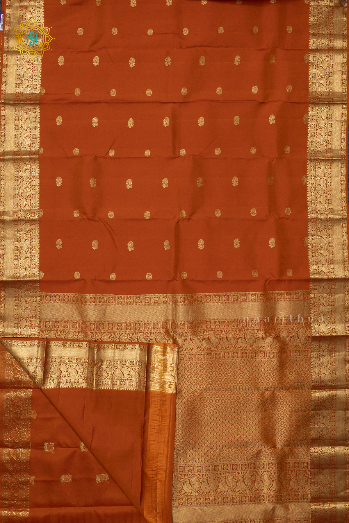 ORANGE - PURE KANJIVARAM SILK