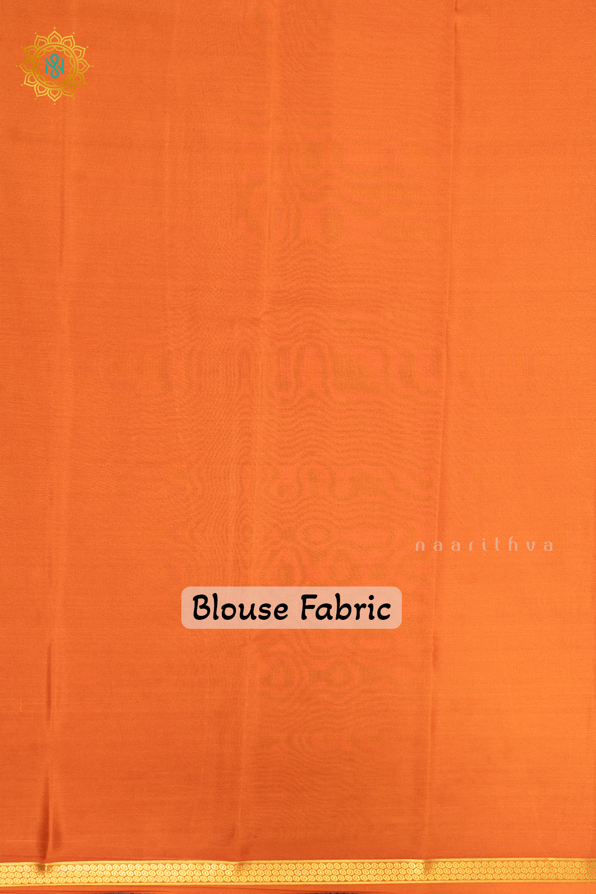 ORANGE - PURE MYSORE CREPE SILK